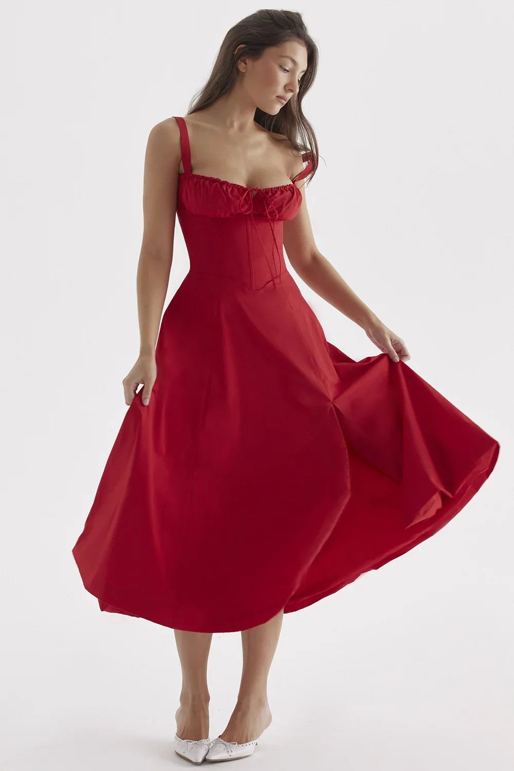 Selena Corset Midi Dress