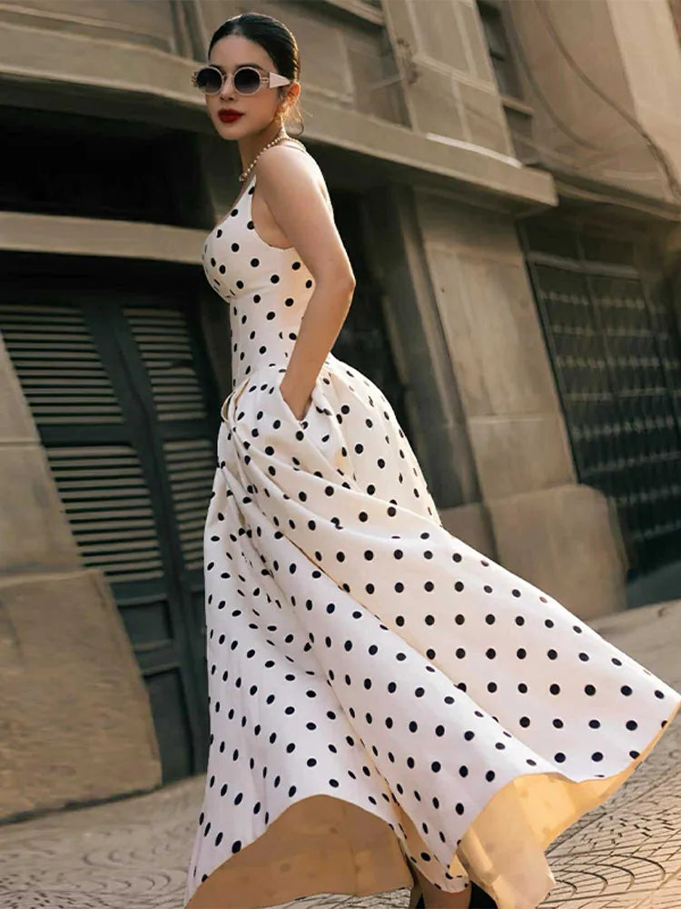 Juliette Polka Dot Maxi Dress
