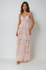 Flora Tiered Floral Maxi Dress