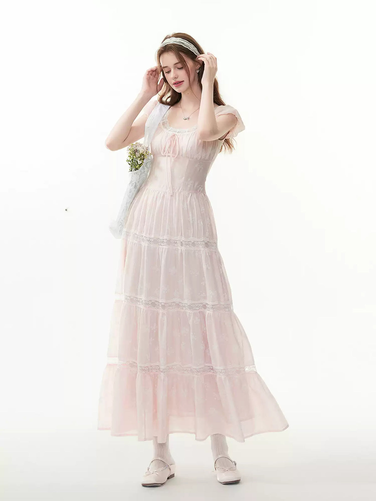 Amy Jane London Evangeline Ruffle Maxi Dress