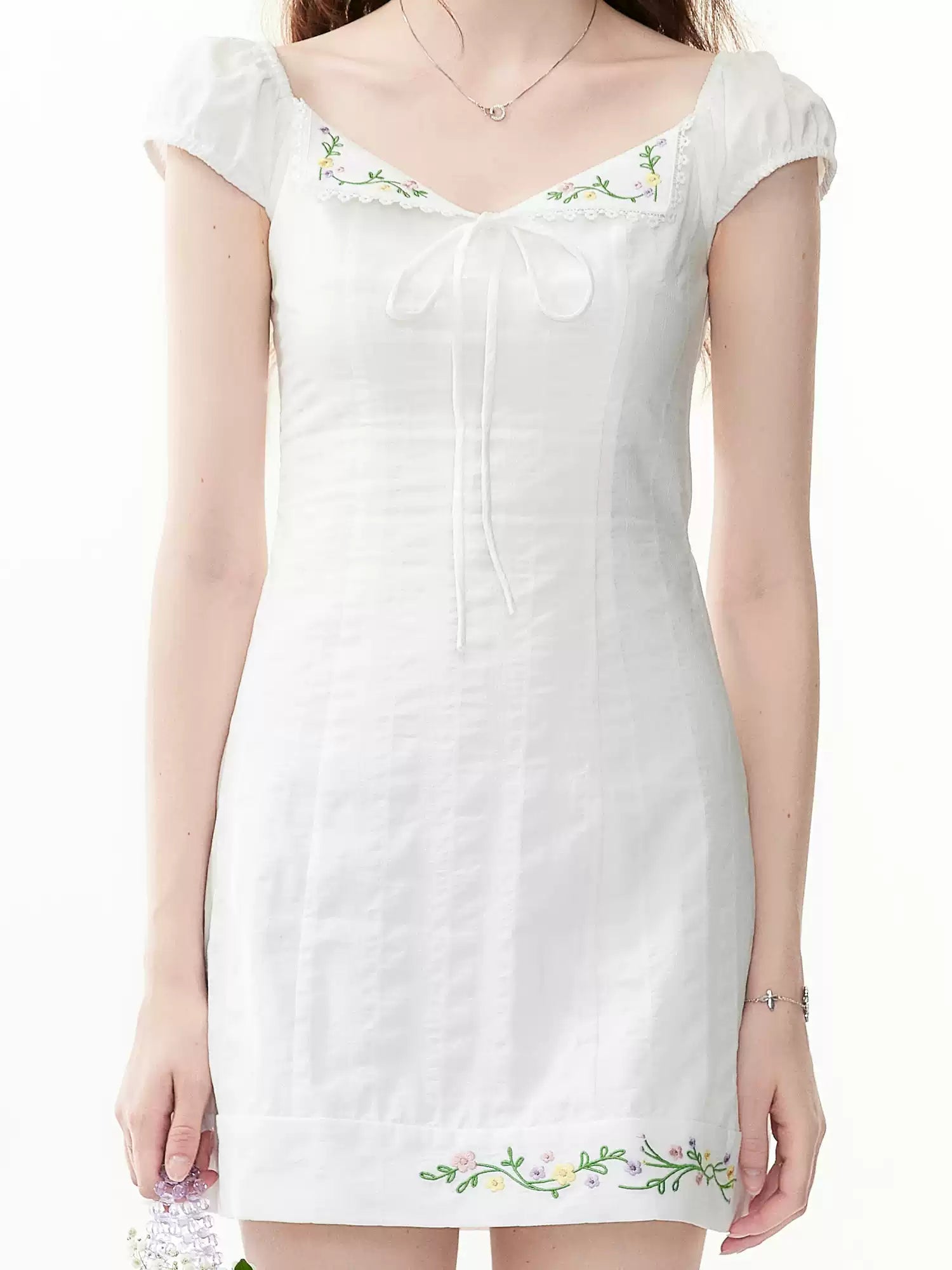 So Fab Ruffled And Smocked Mini Dress