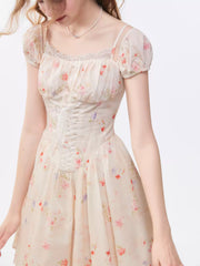 Primrose pink mini dress