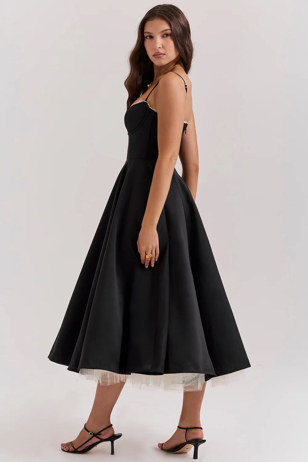 Isabelle Full Skirt Midi Dress