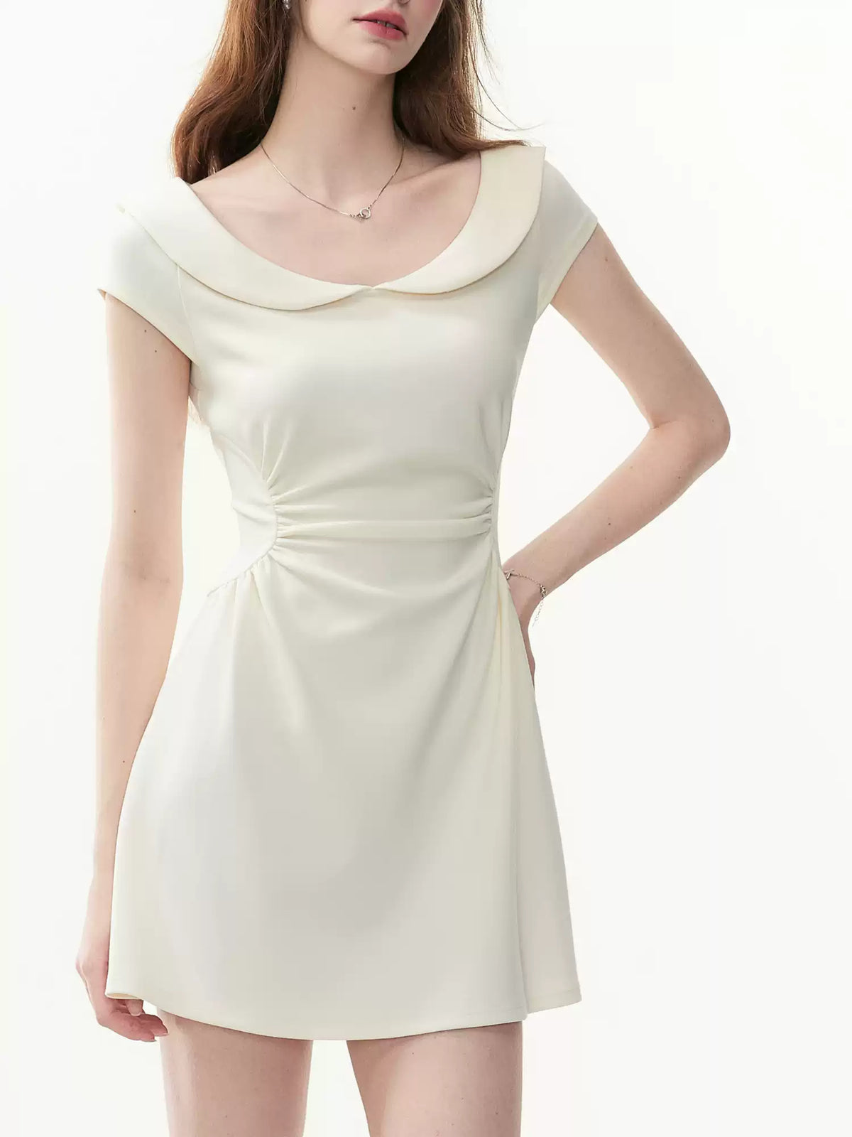 Whisper Collar Mini Dress