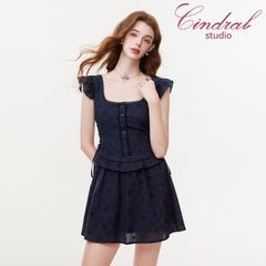 Whisper Collar Mini Dress