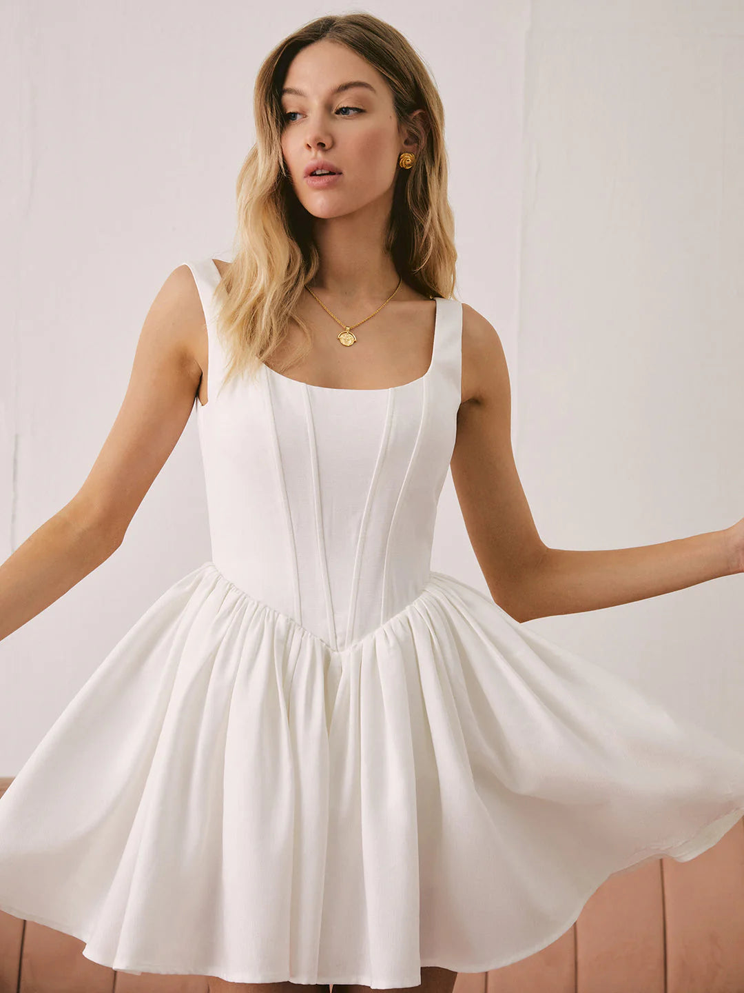 Alina Sculpted Mini Dress