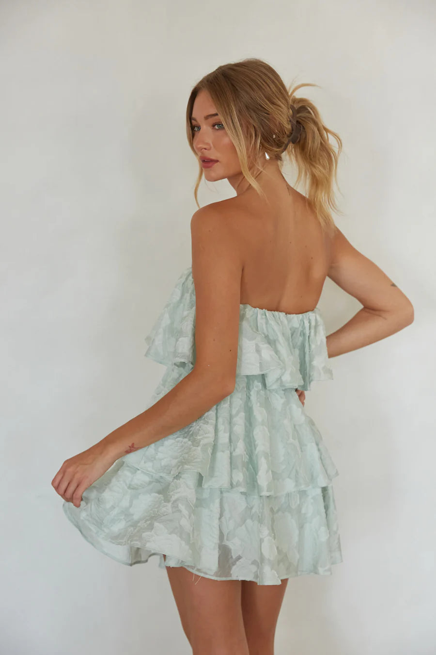 Masie Floral Babydoll Mini Dress