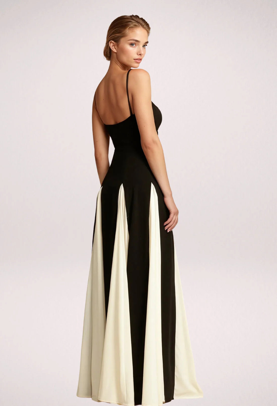 Noir Elegance Maxi Dress