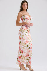 Agness Floral Maxi Bodycon Dress