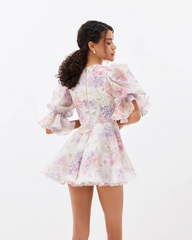 Liana Rosette Corset Mini Dress