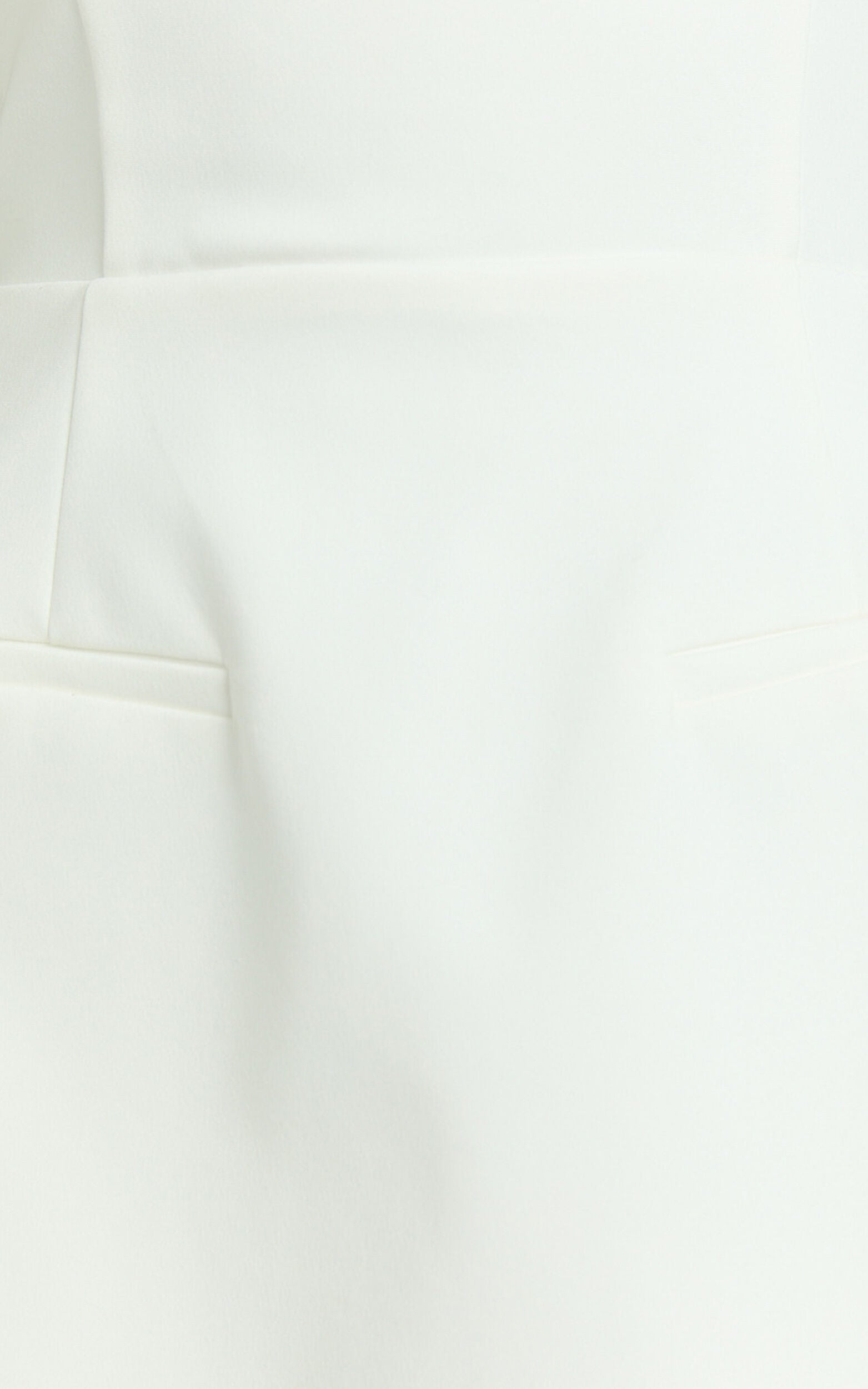 Benson Playsuit – Strapless Fit & Flare Romper in Crisp White
