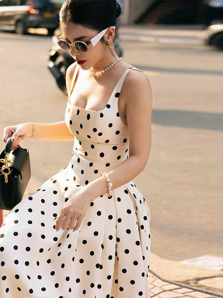 Juliette Polka Dot Maxi Dress