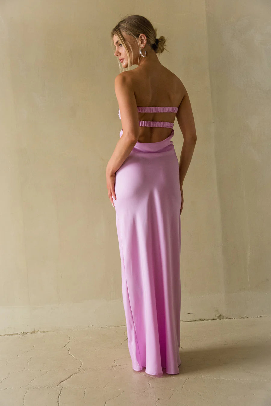 Kira Keyhole Cutout Open Back Maxi Dress