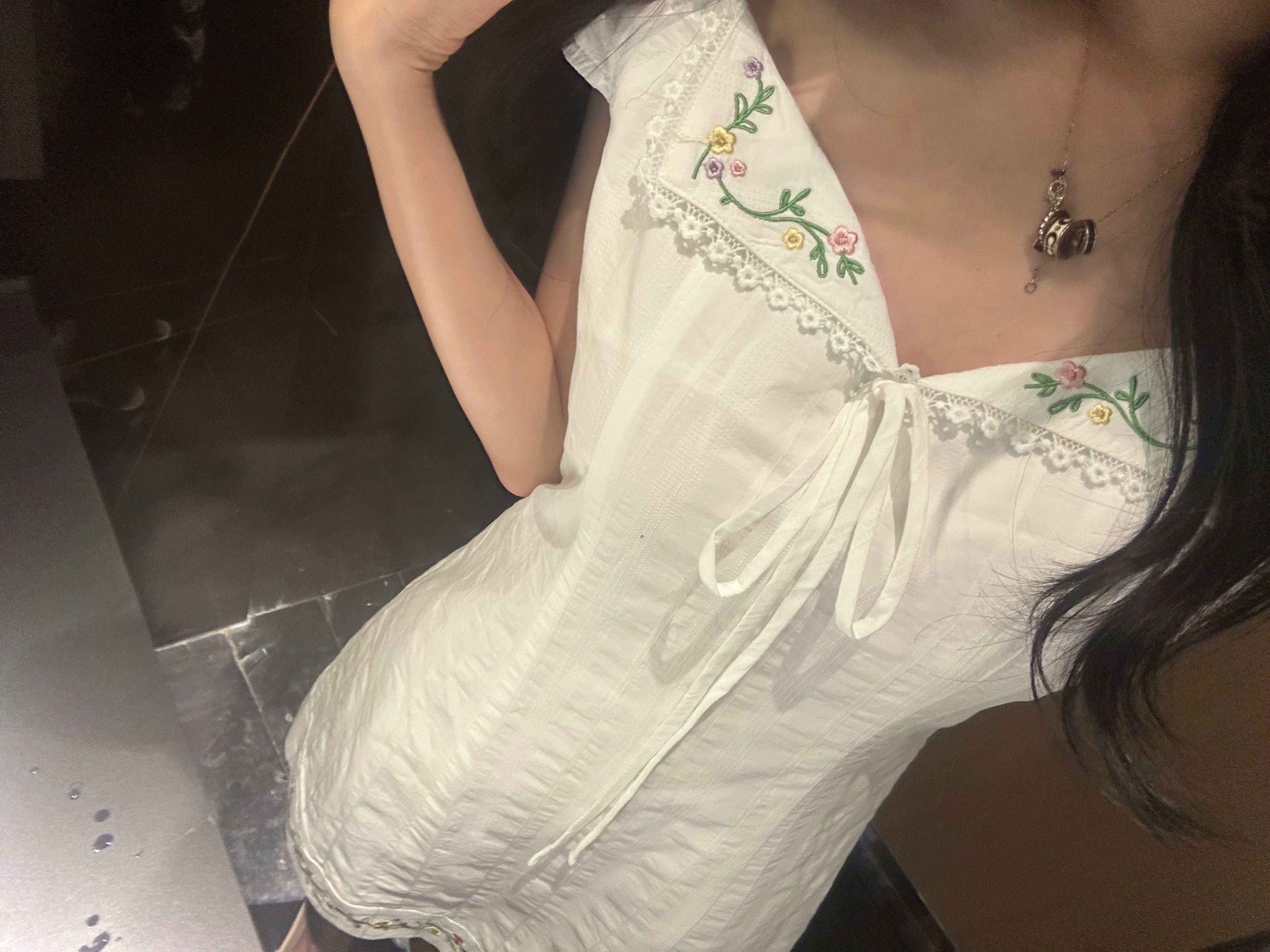 So Fab Ruffled And Smocked Mini Dress