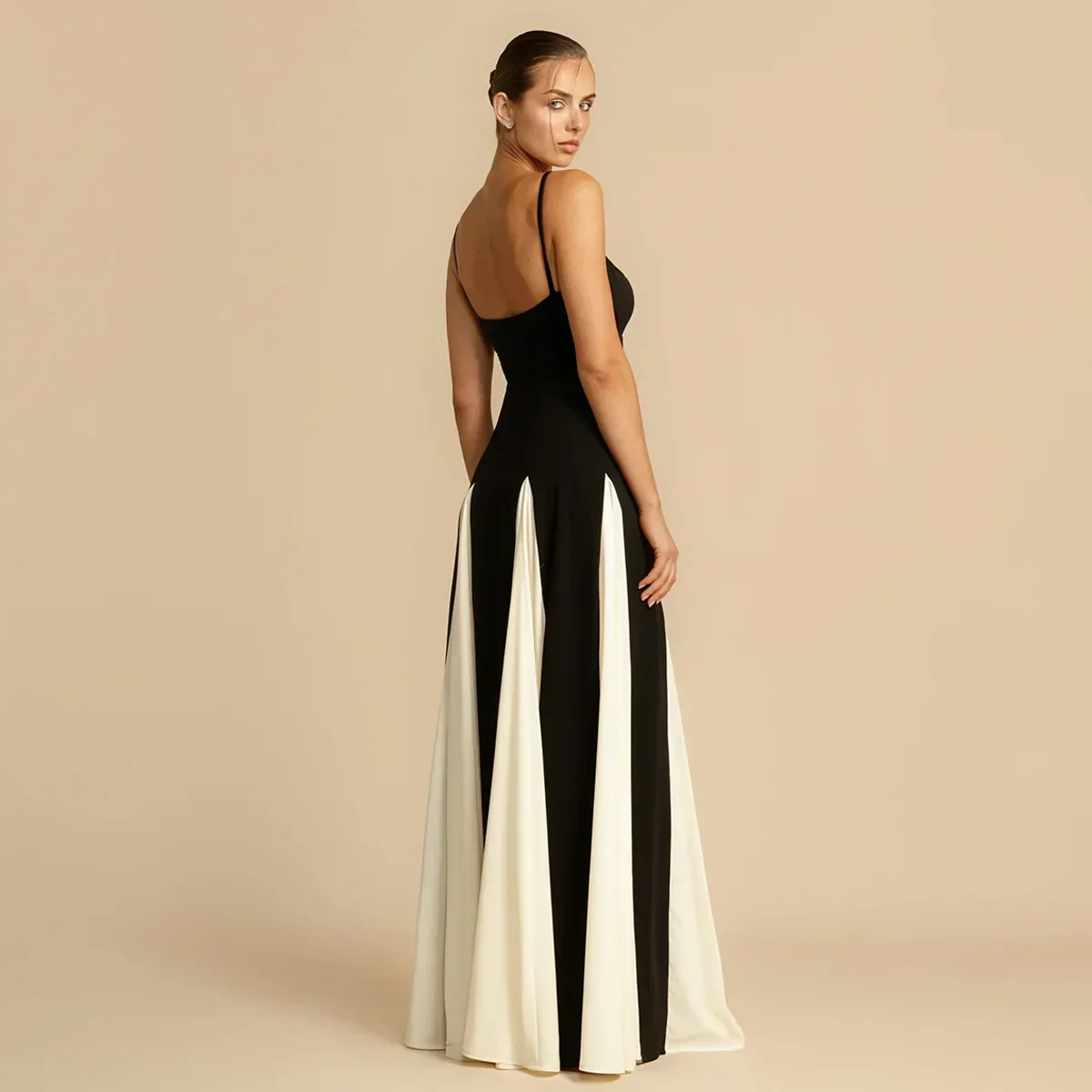 Noir Elegance Maxi Dress