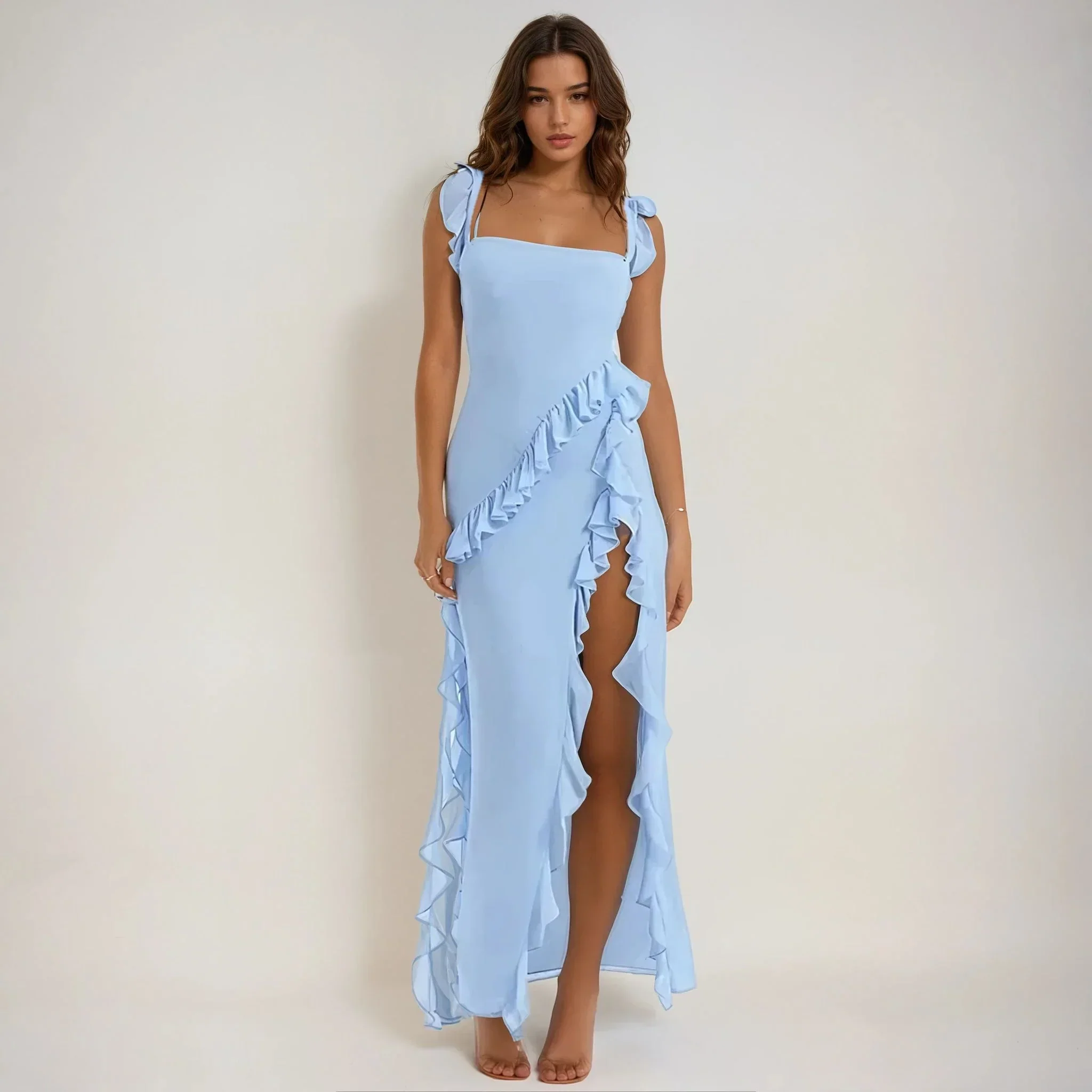 Mia Ruffled Maxi Dress