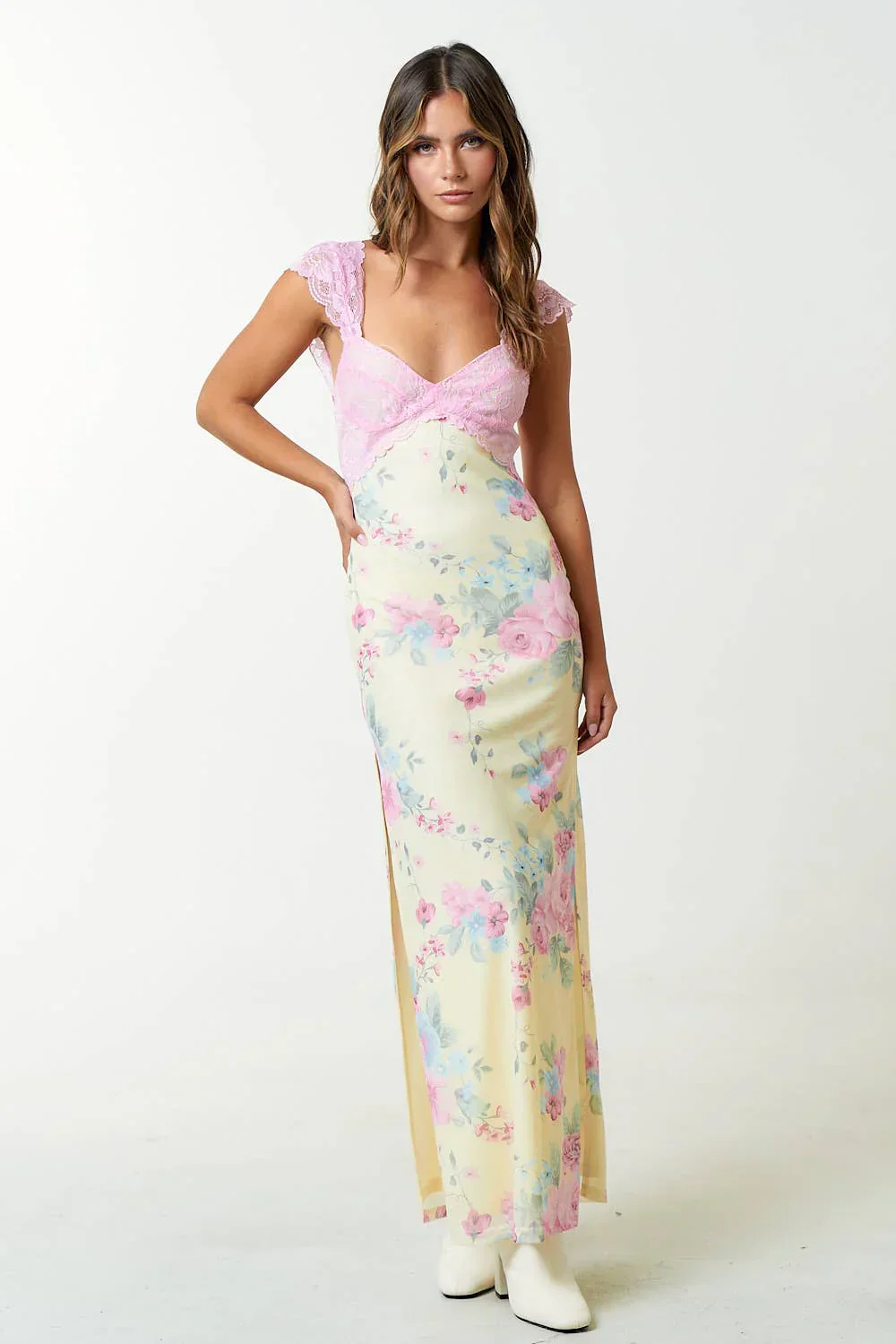 Juliet Floral Lace Maxi Dress