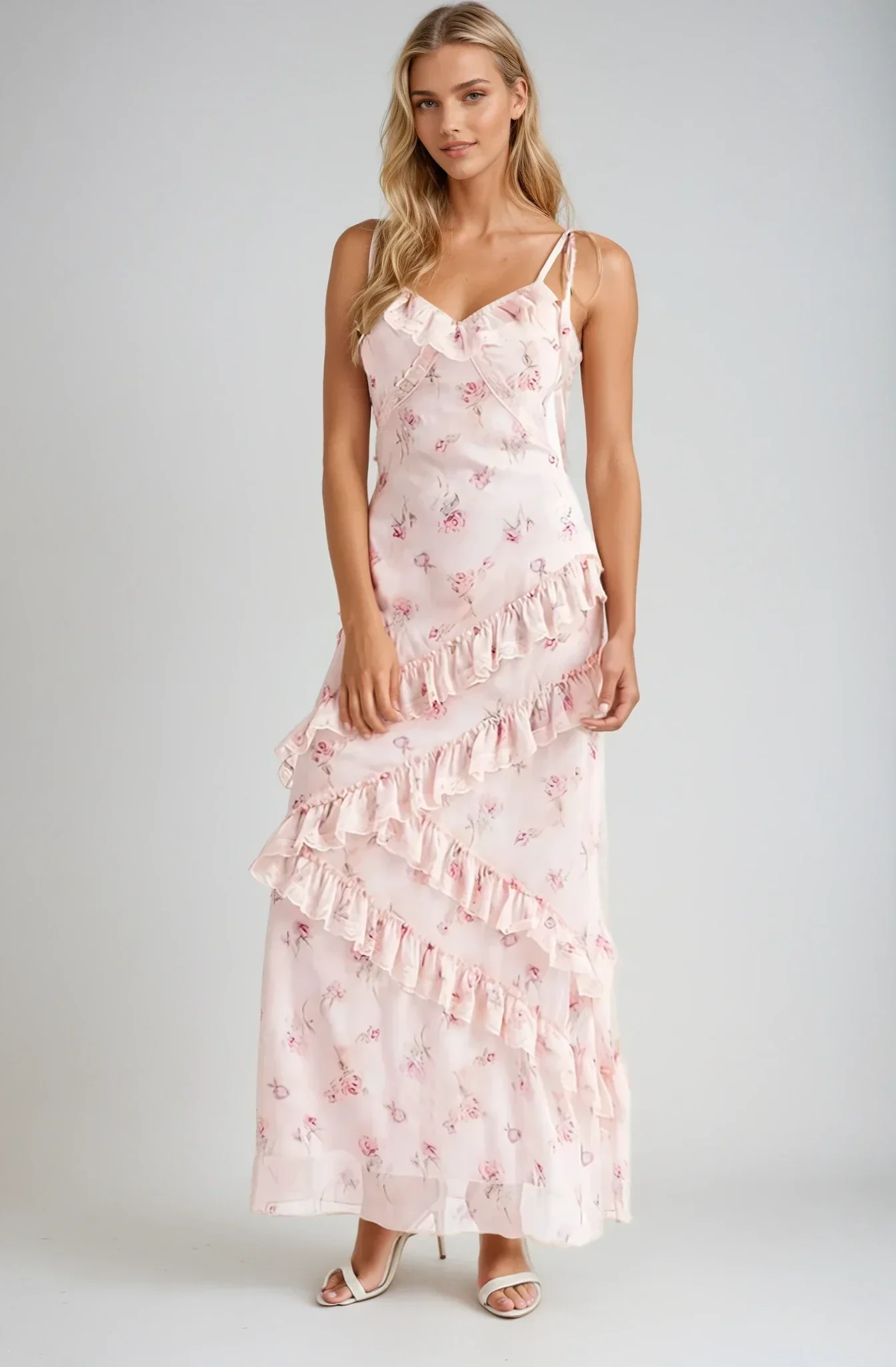 Garden of Reverie Ruffle Gown