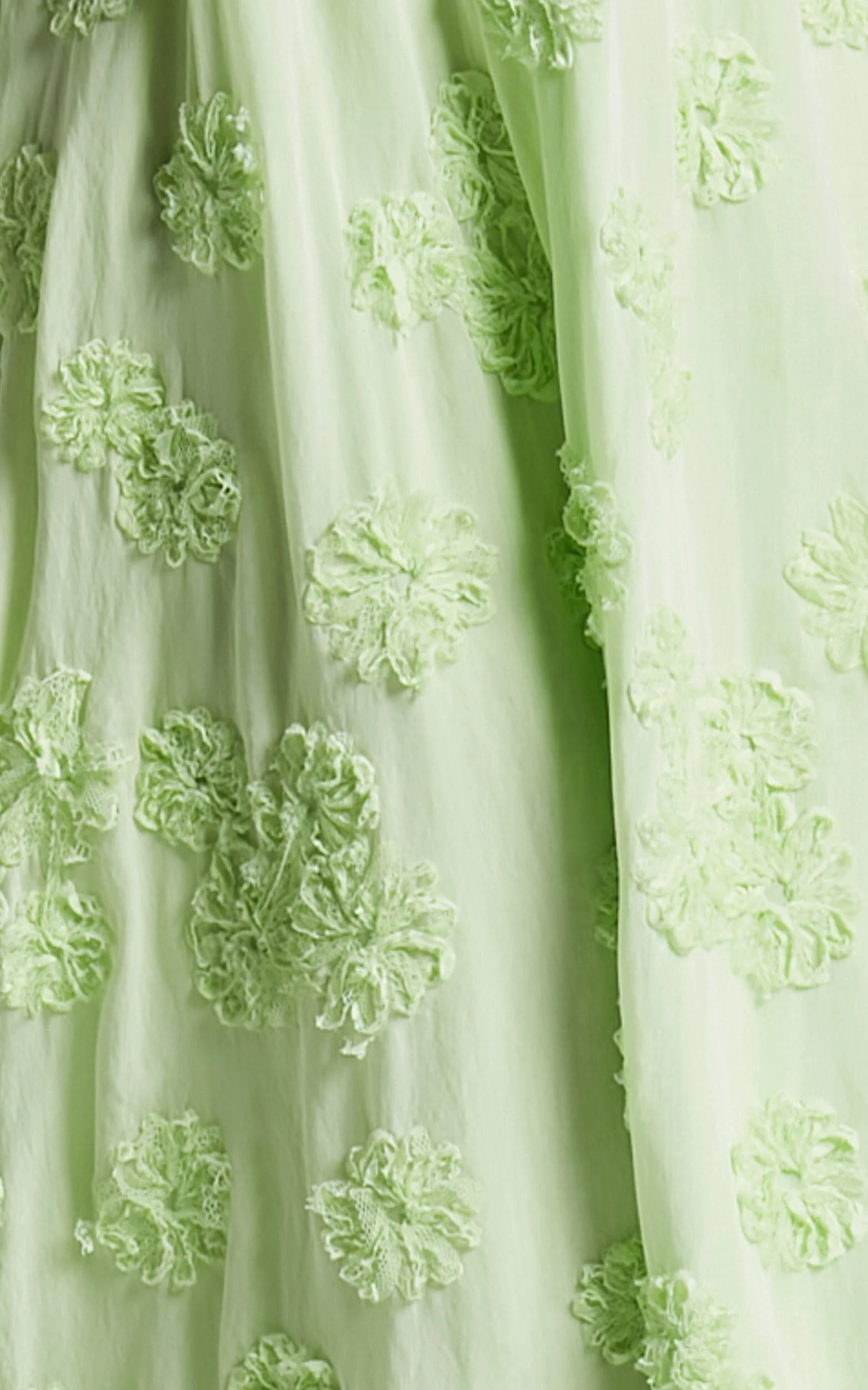 Floral Maxi Dress - Sleeveless V-Neck Summer Dress in Lime