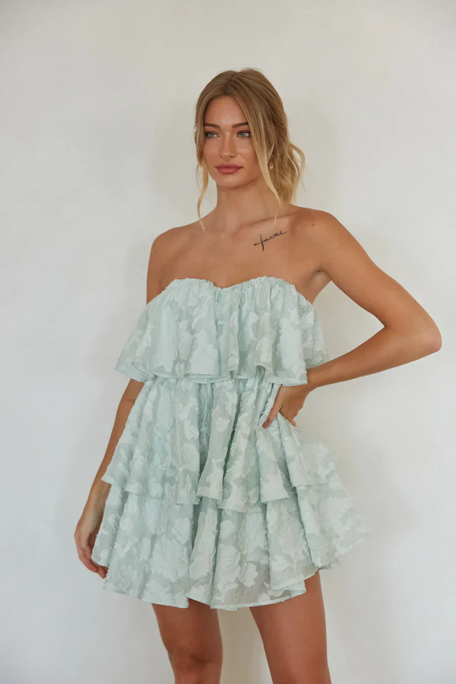 Masie Floral Babydoll Mini Dress