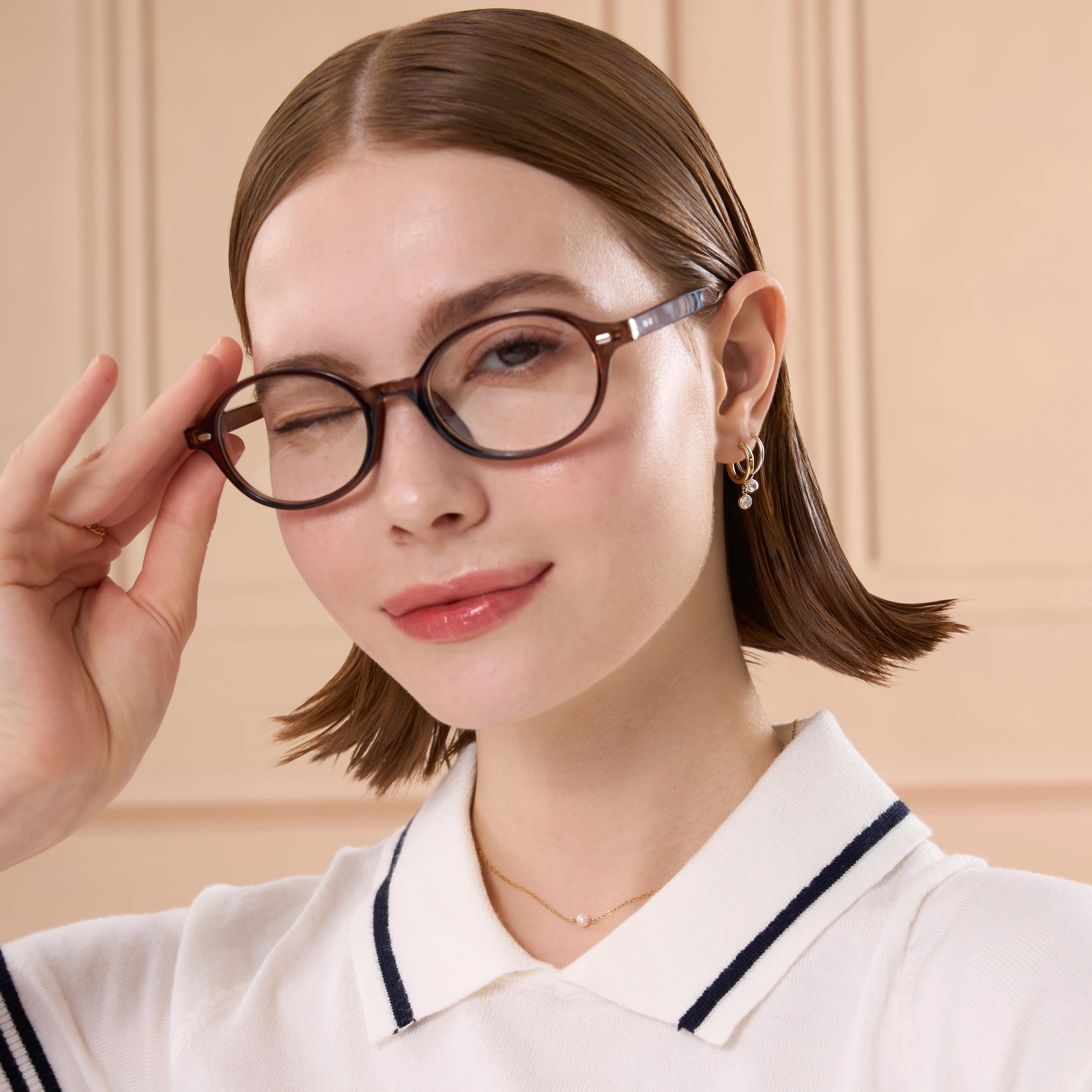 Silver Round Ball Hoop Earrings