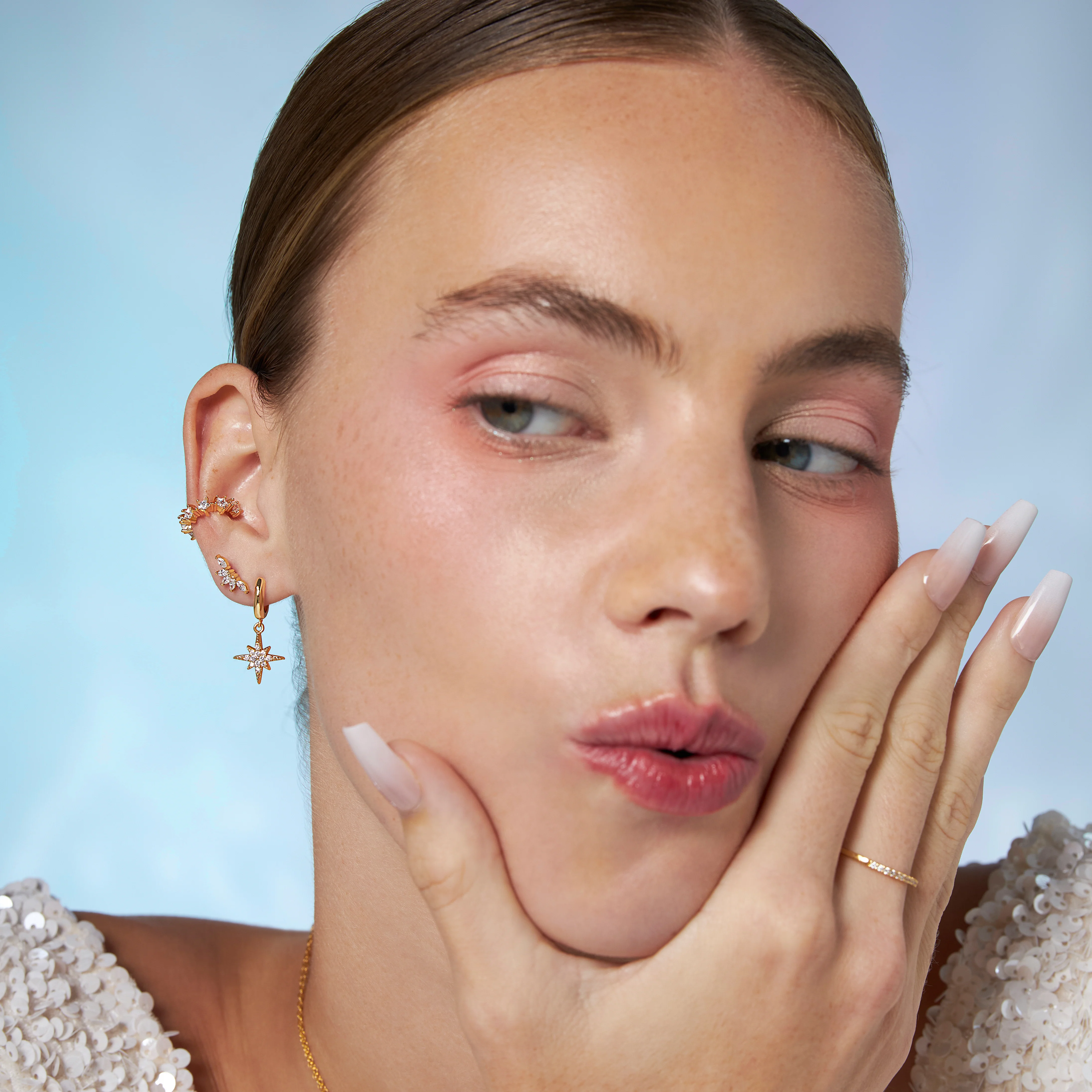 Marquise Jewel Flatback Earring