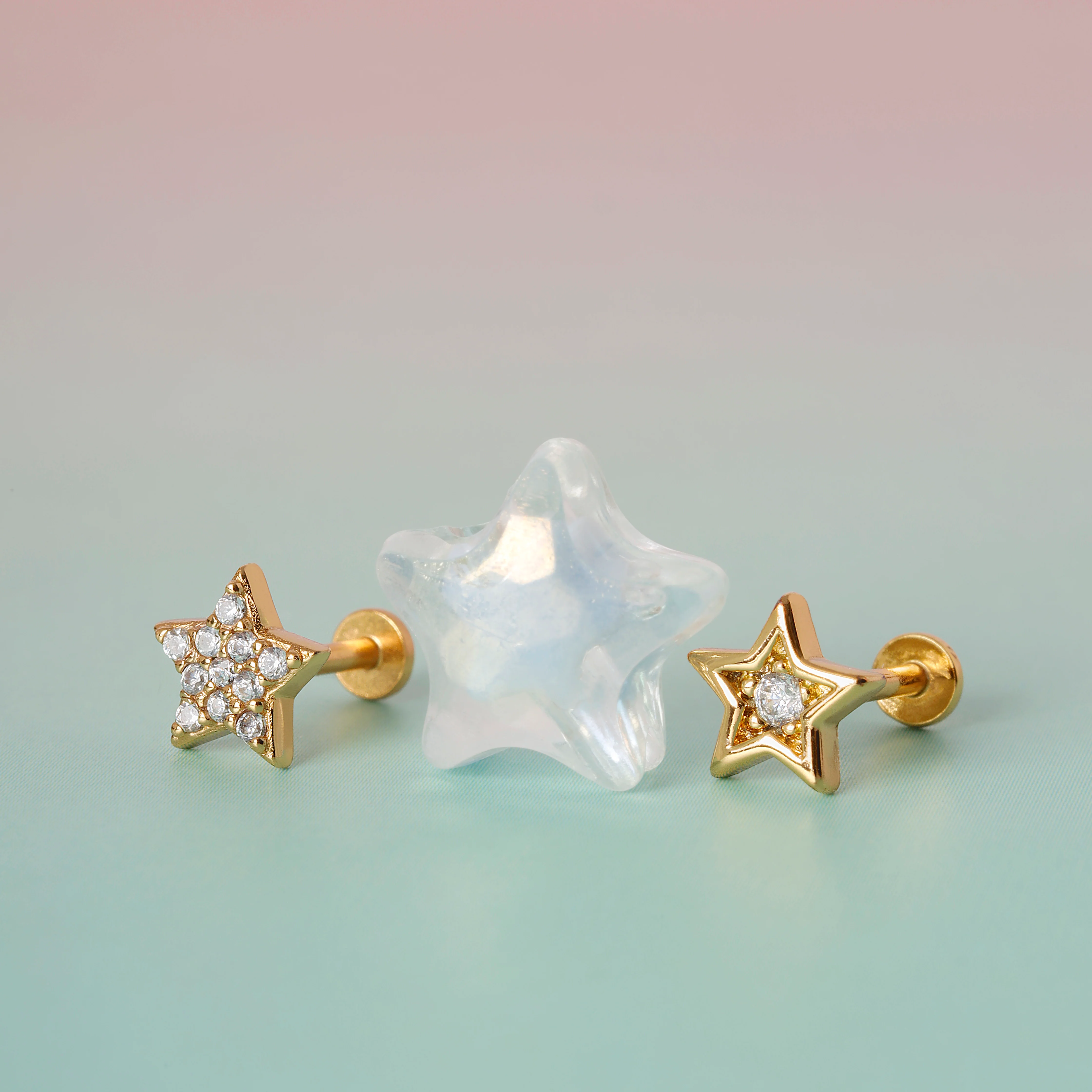Little Bling Star Flatback Earring