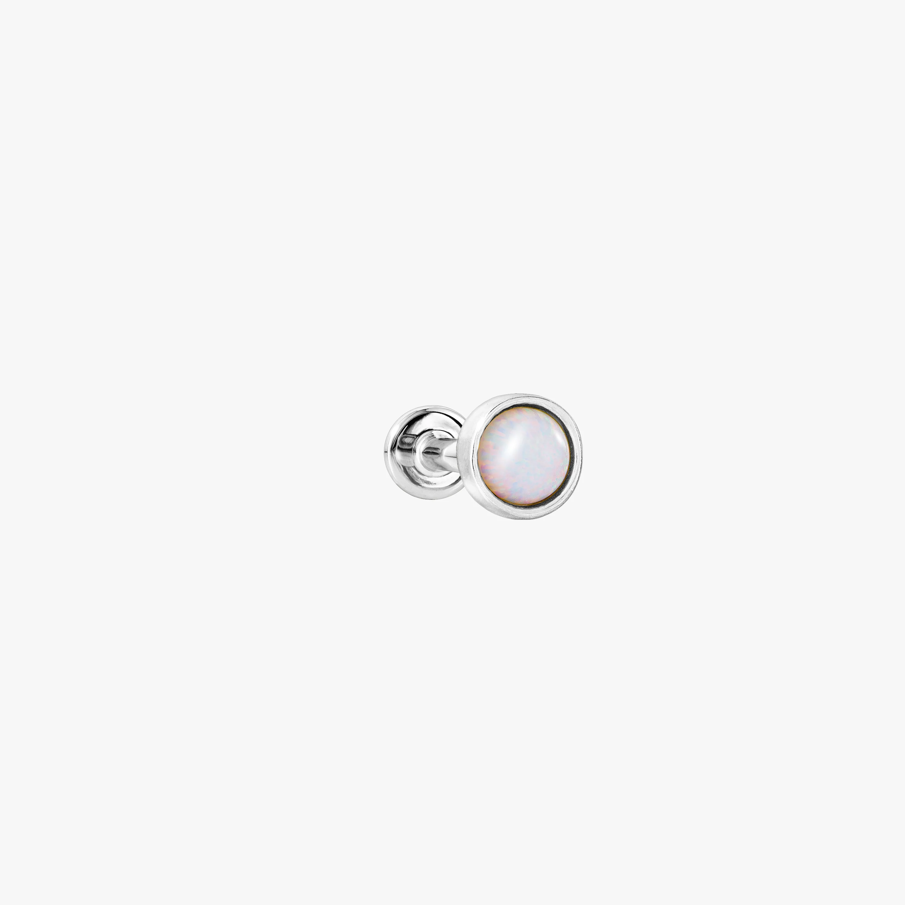 Opal Bezel Flatback Earring