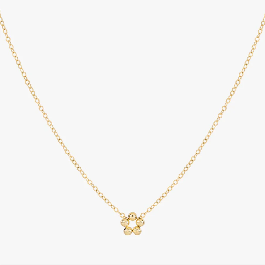 Floral Petal Beaded Necklace