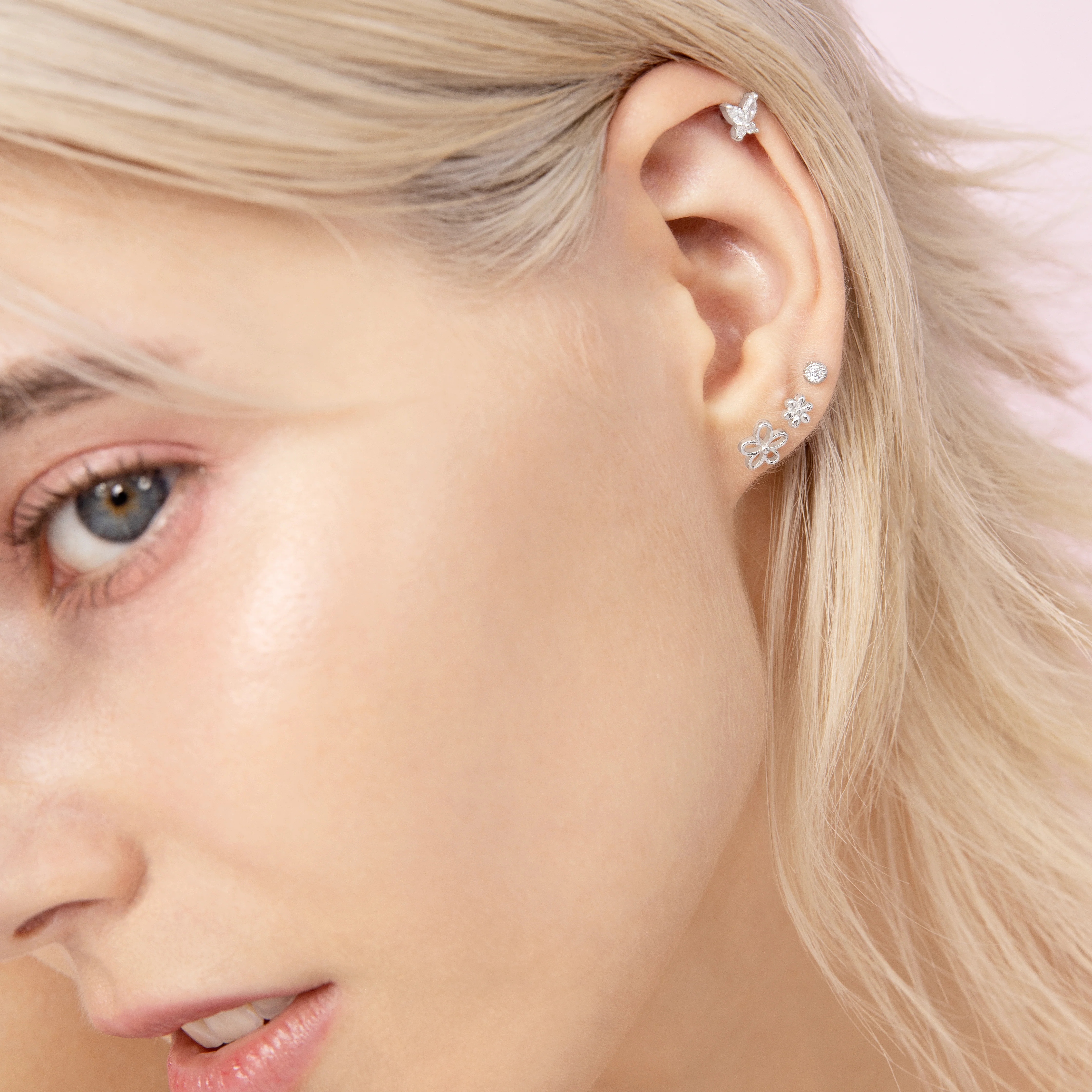 Dainty Bloom Flatback Earring