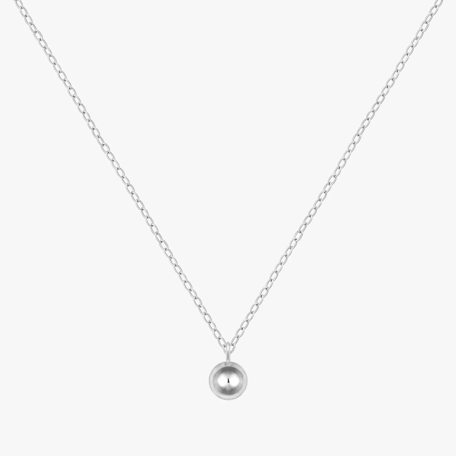 Minimalist Ball Pendant Necklace