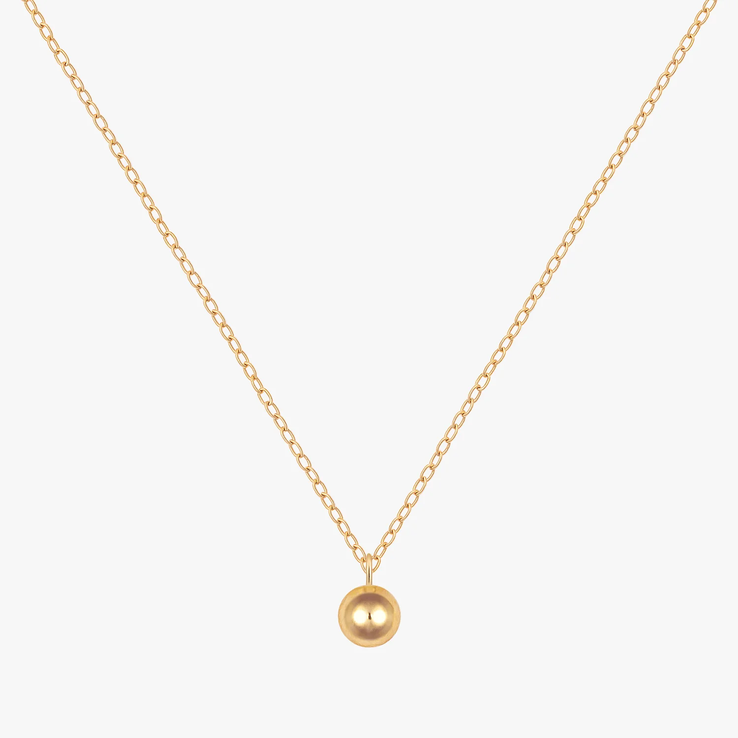Minimalist Ball Pendant Necklace