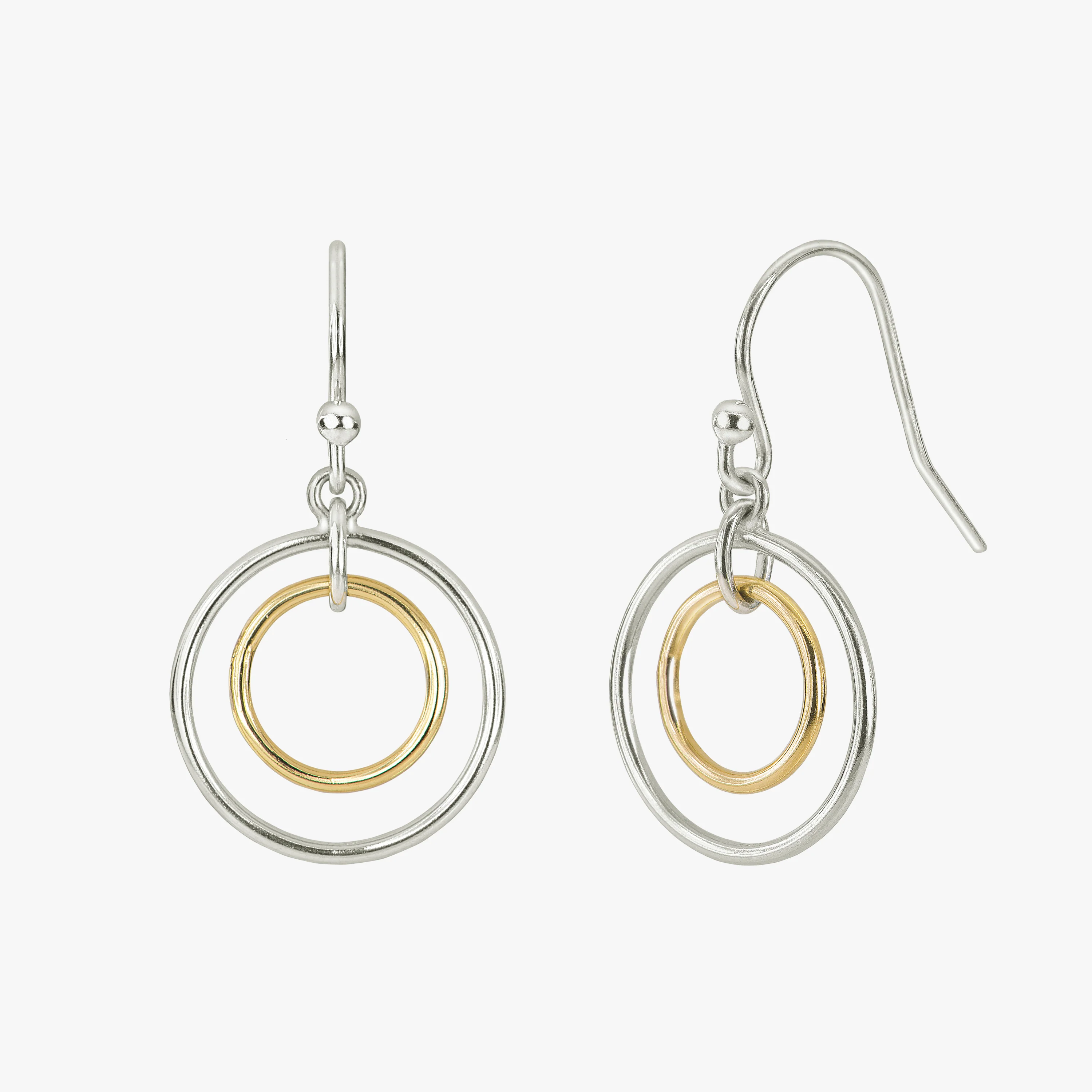 Anular French Hoop Mixed Color Earrings