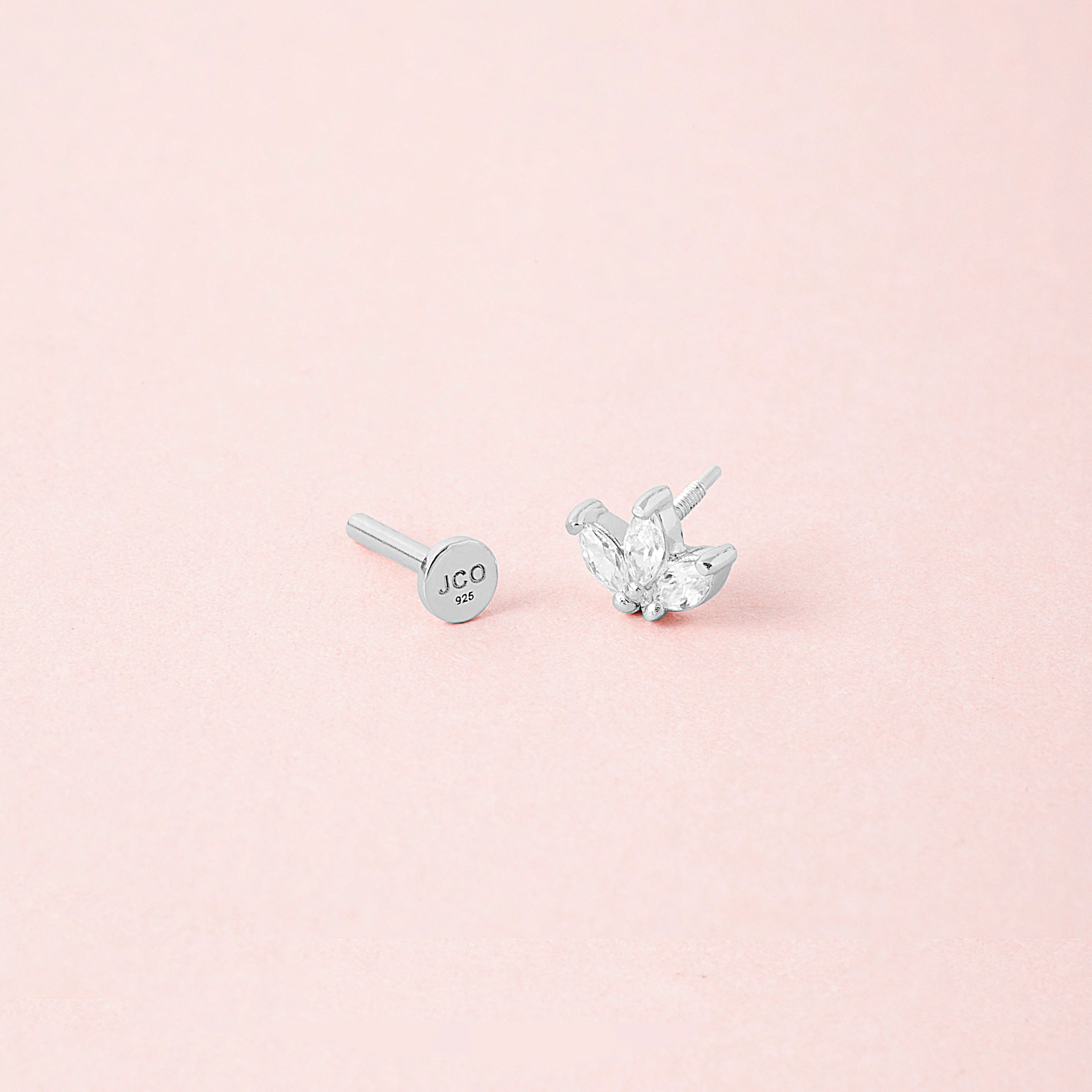 Lotus Flatback Earring