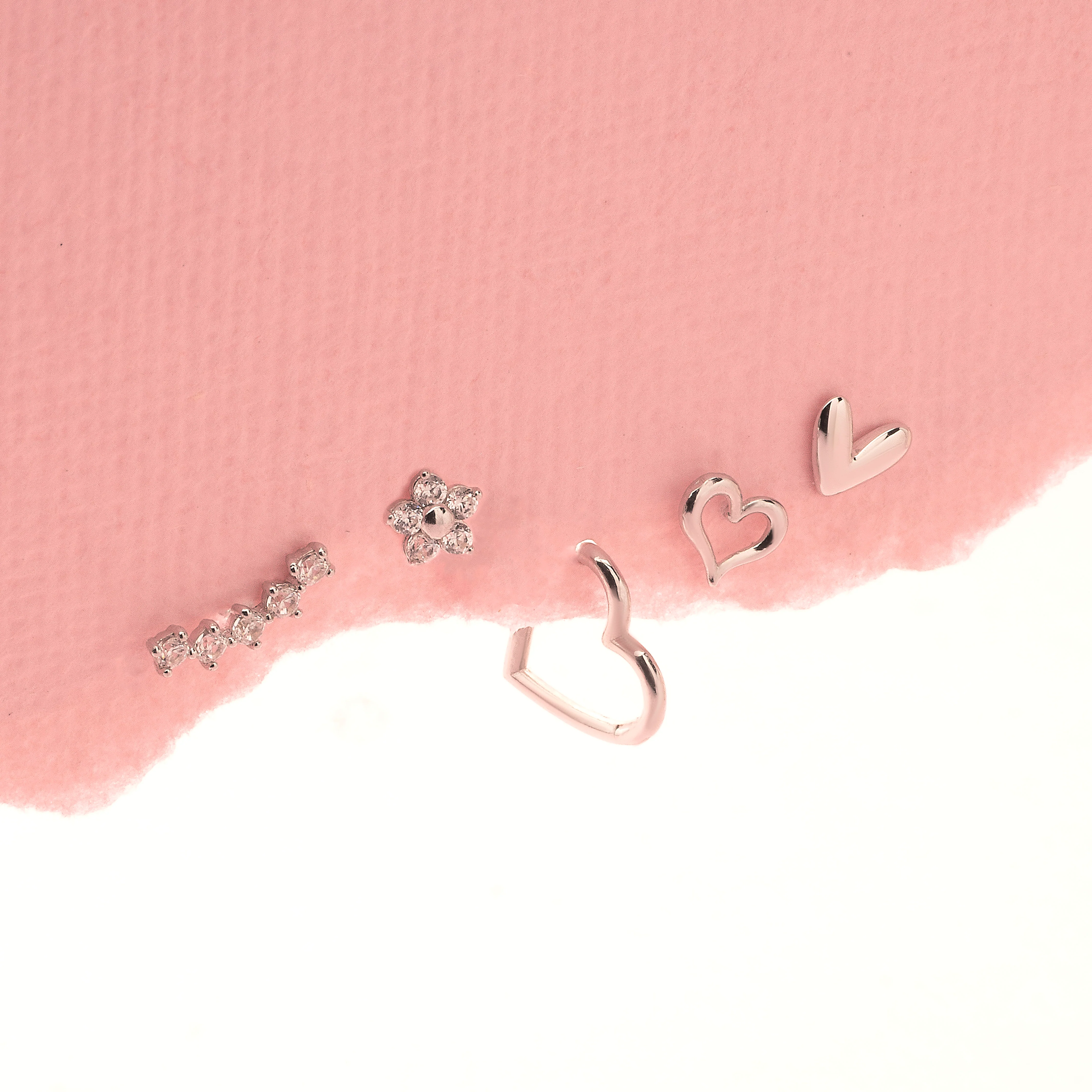 14K Solid Gold Bloom Flatback Earring