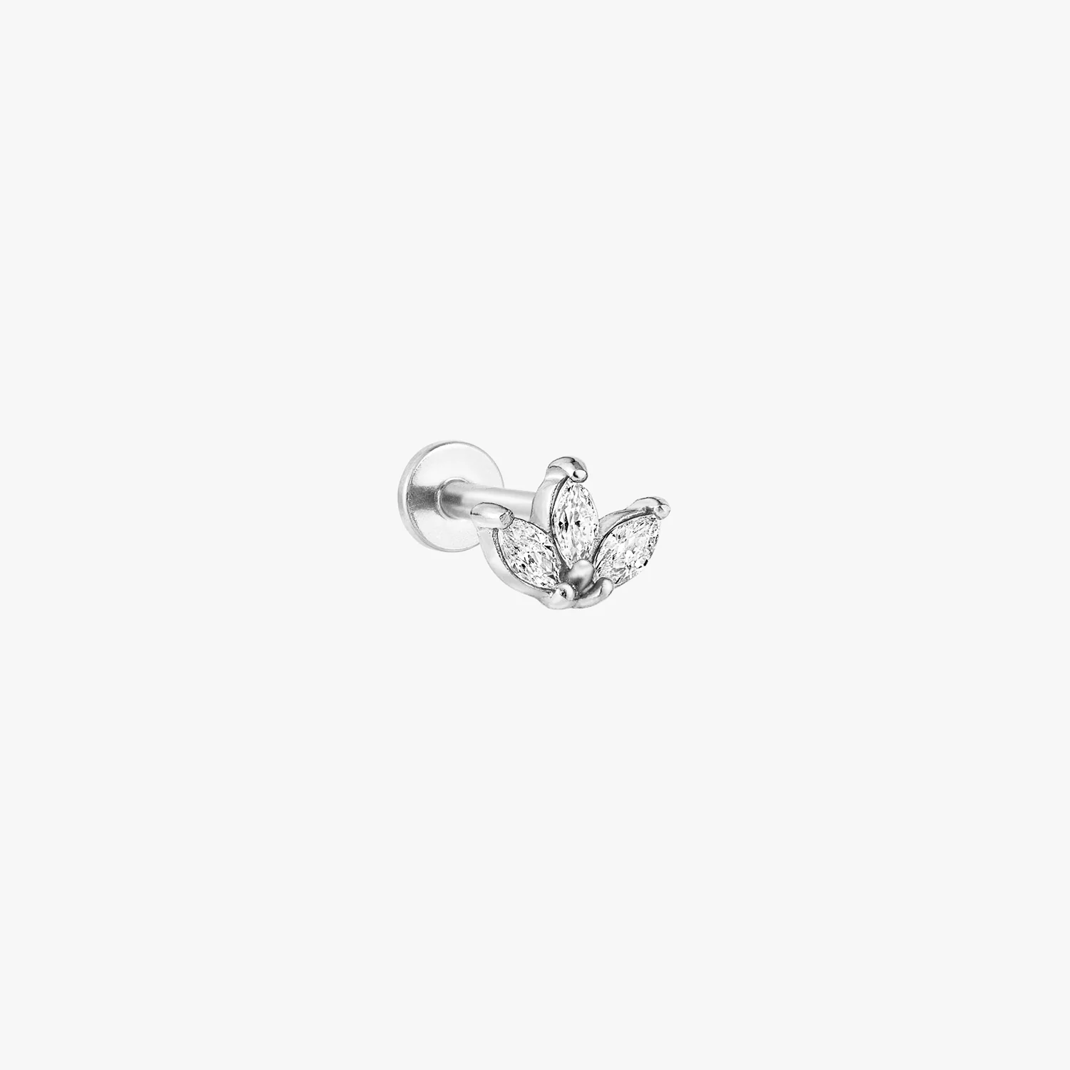 Lotus Flatback Earring