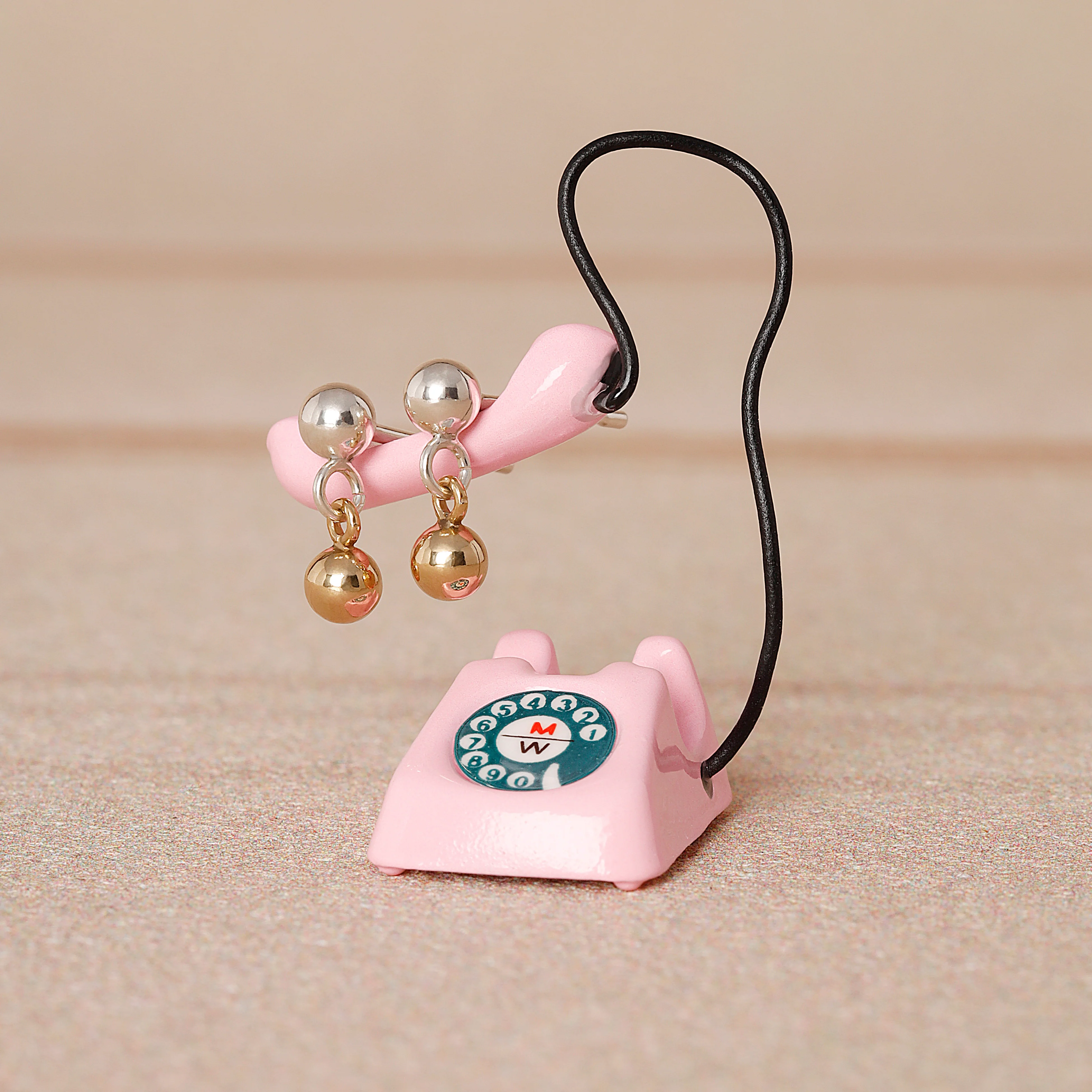 Mini Ball Two Tone Stud Earrings