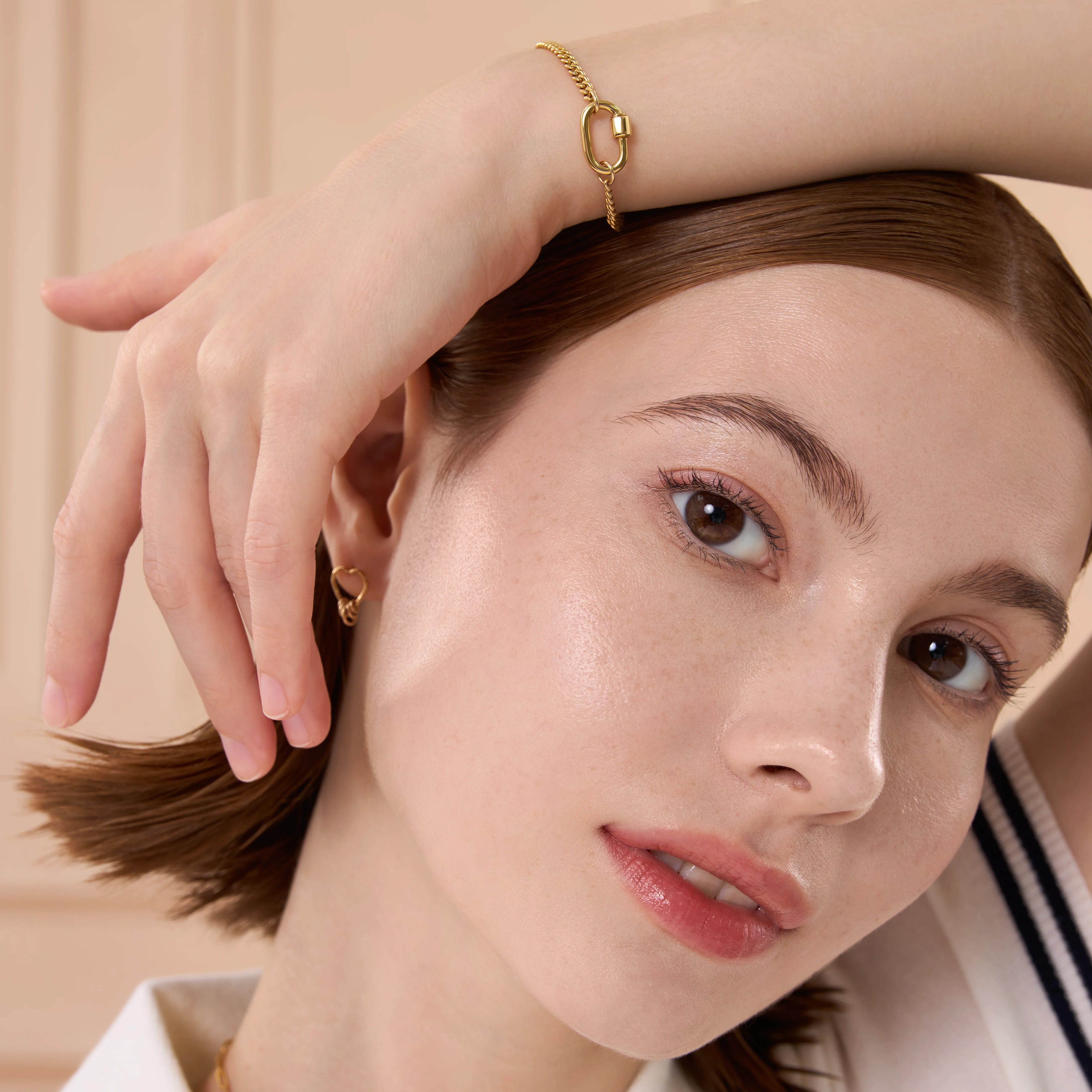 Carabiner Lock Curb Chain Bracelet