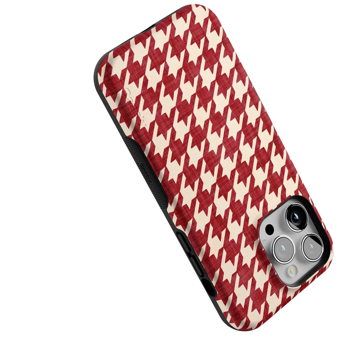 Scarlet Stitch | Red Houndstooth Case