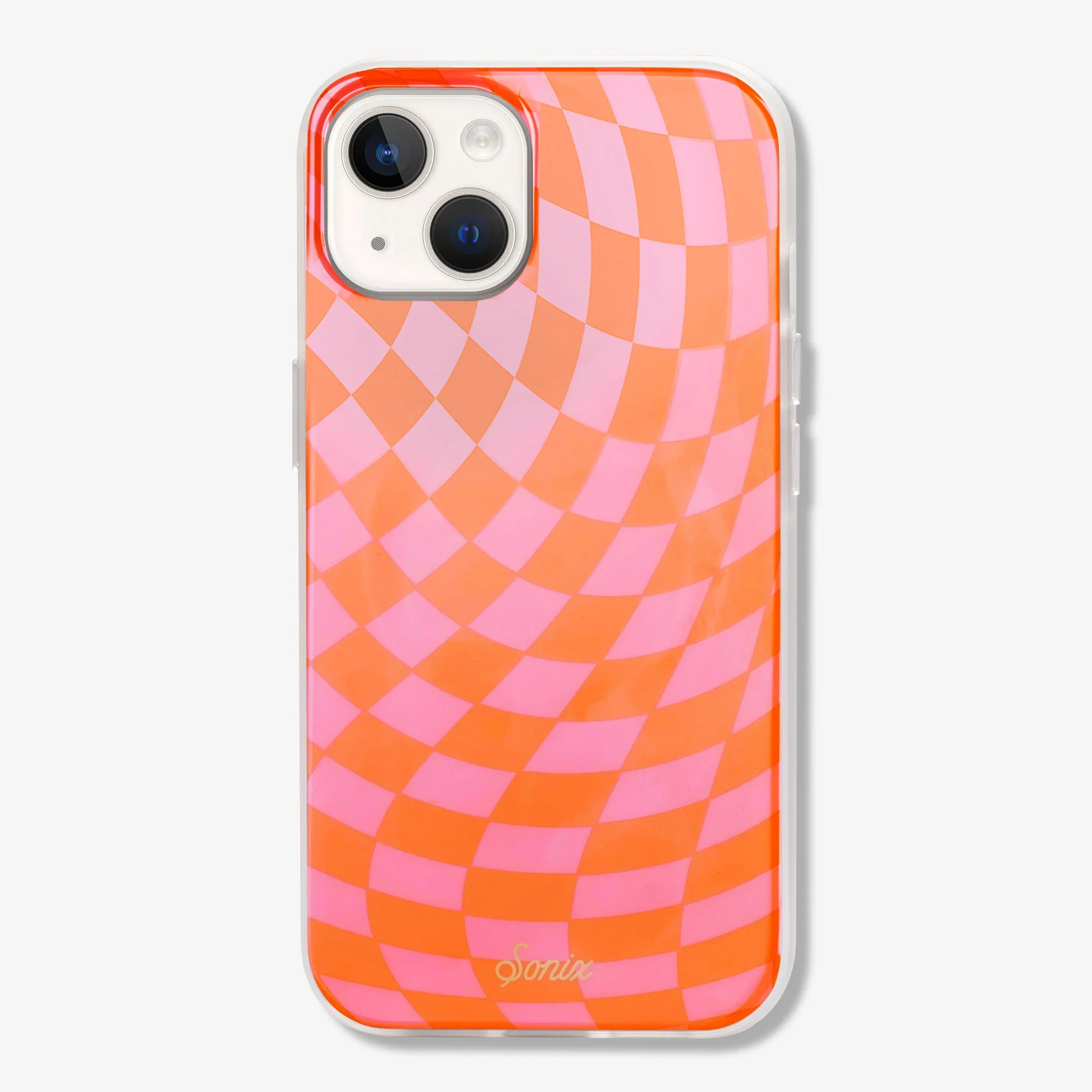 Checkmate Pink/Orange MagSafe® Compatible iPhone Case