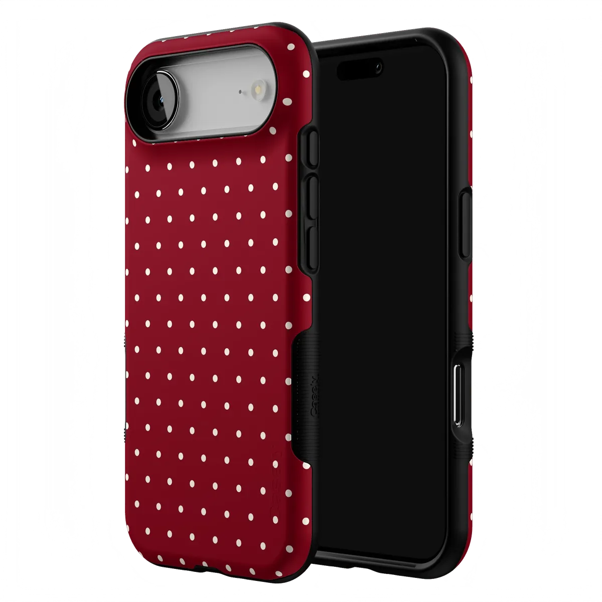 On the Dot | Maroon Polka Dot Case