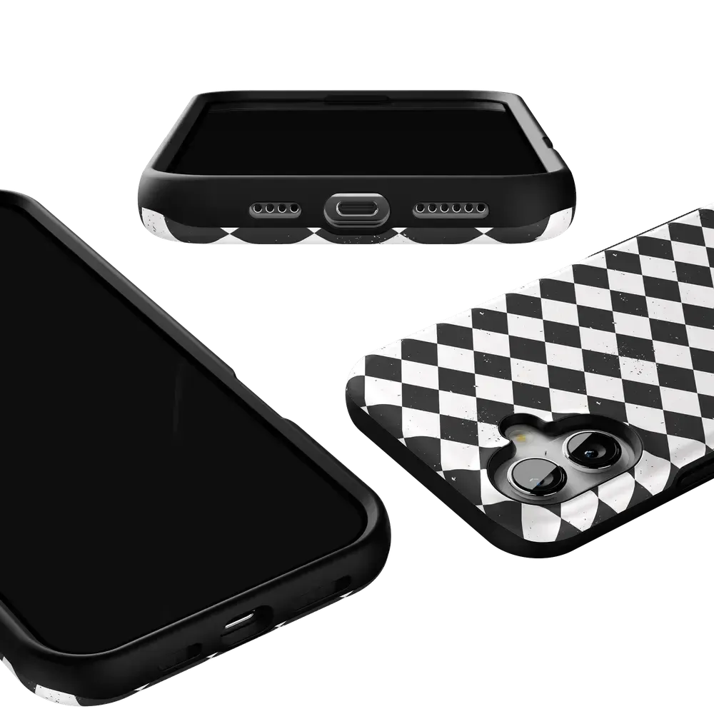Salem's Hex | Black & White Checkered Case