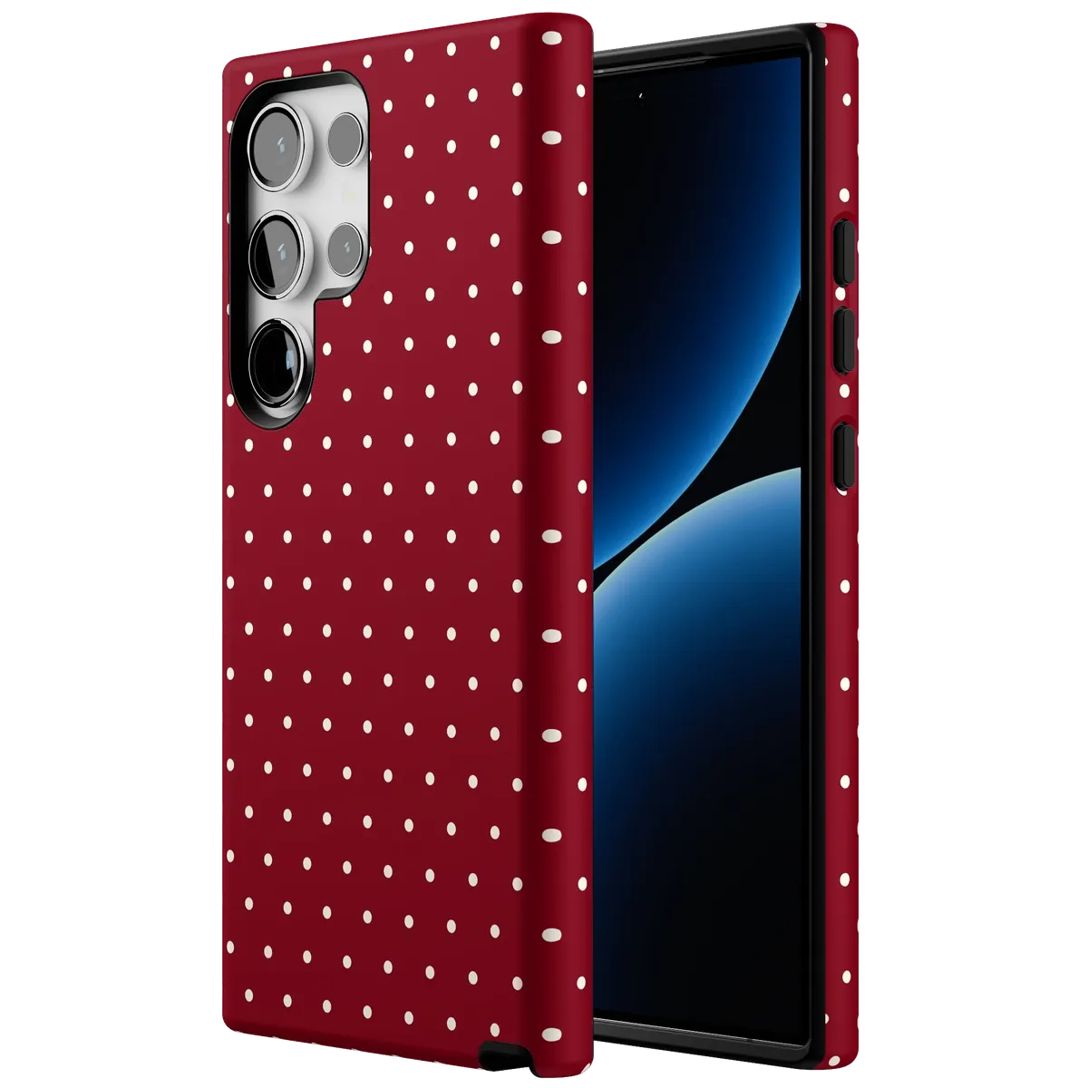 On the Dot | Maroon Polka Dot Case