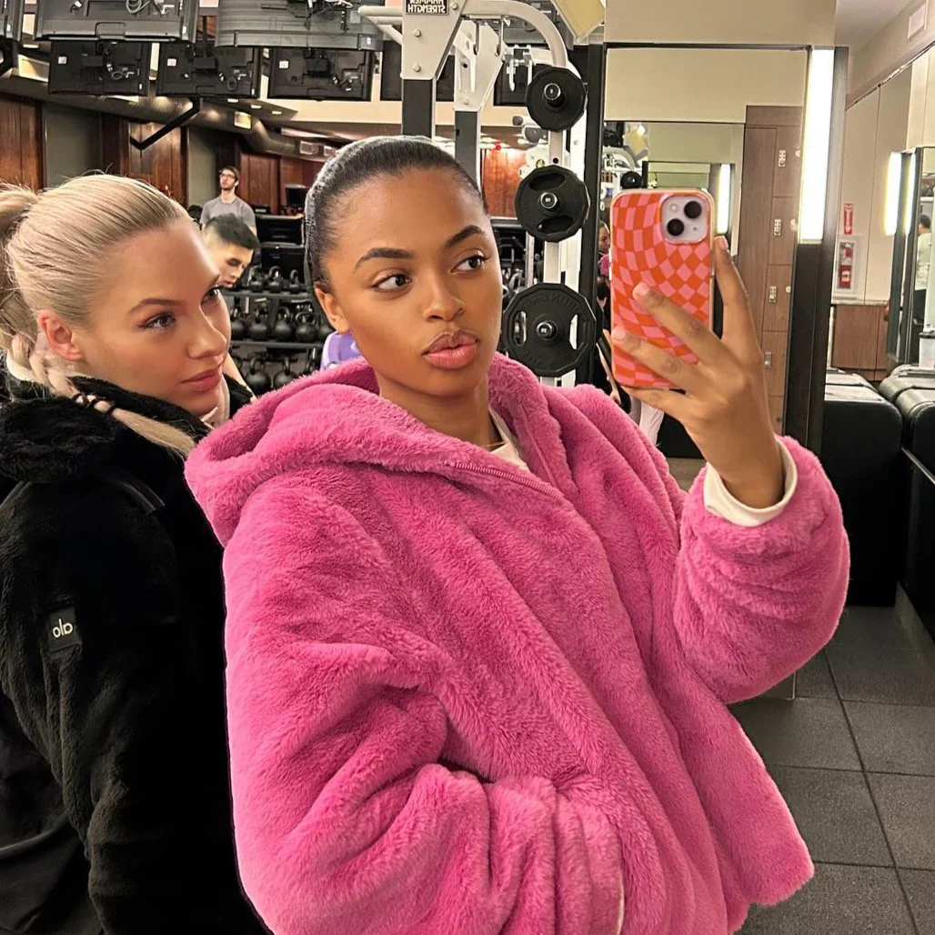 Checkmate Pink/Orange MagSafe® Compatible iPhone Case