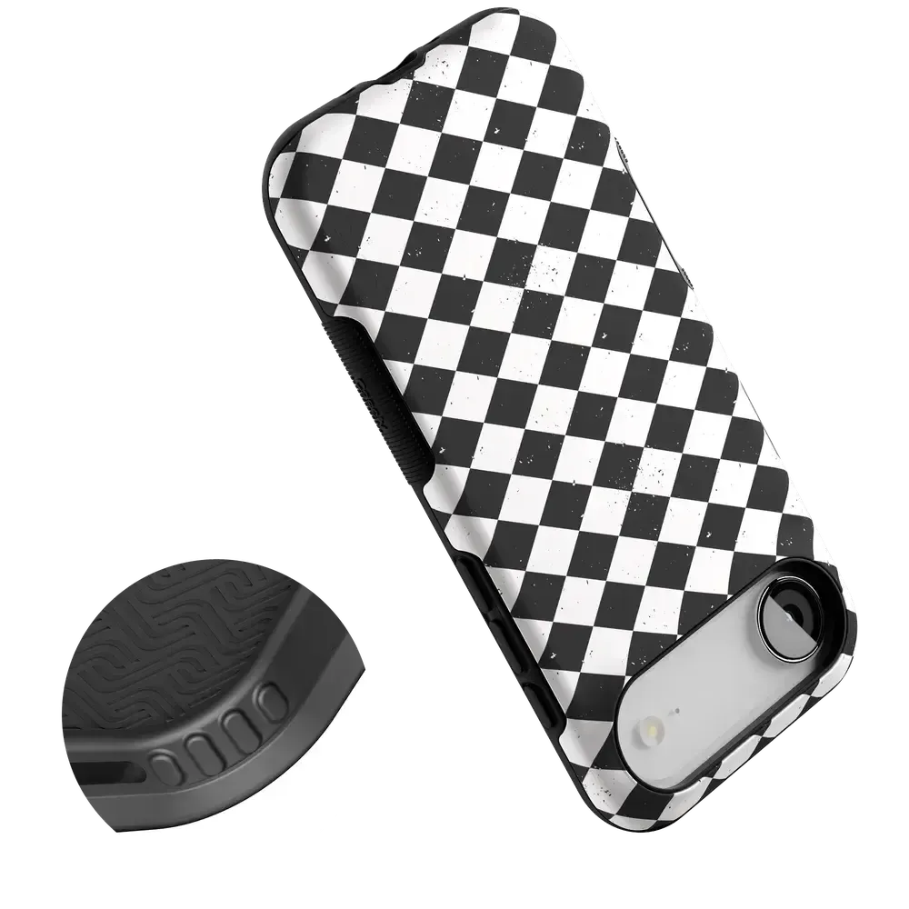 Salem's Hex | Black & White Checkered Case