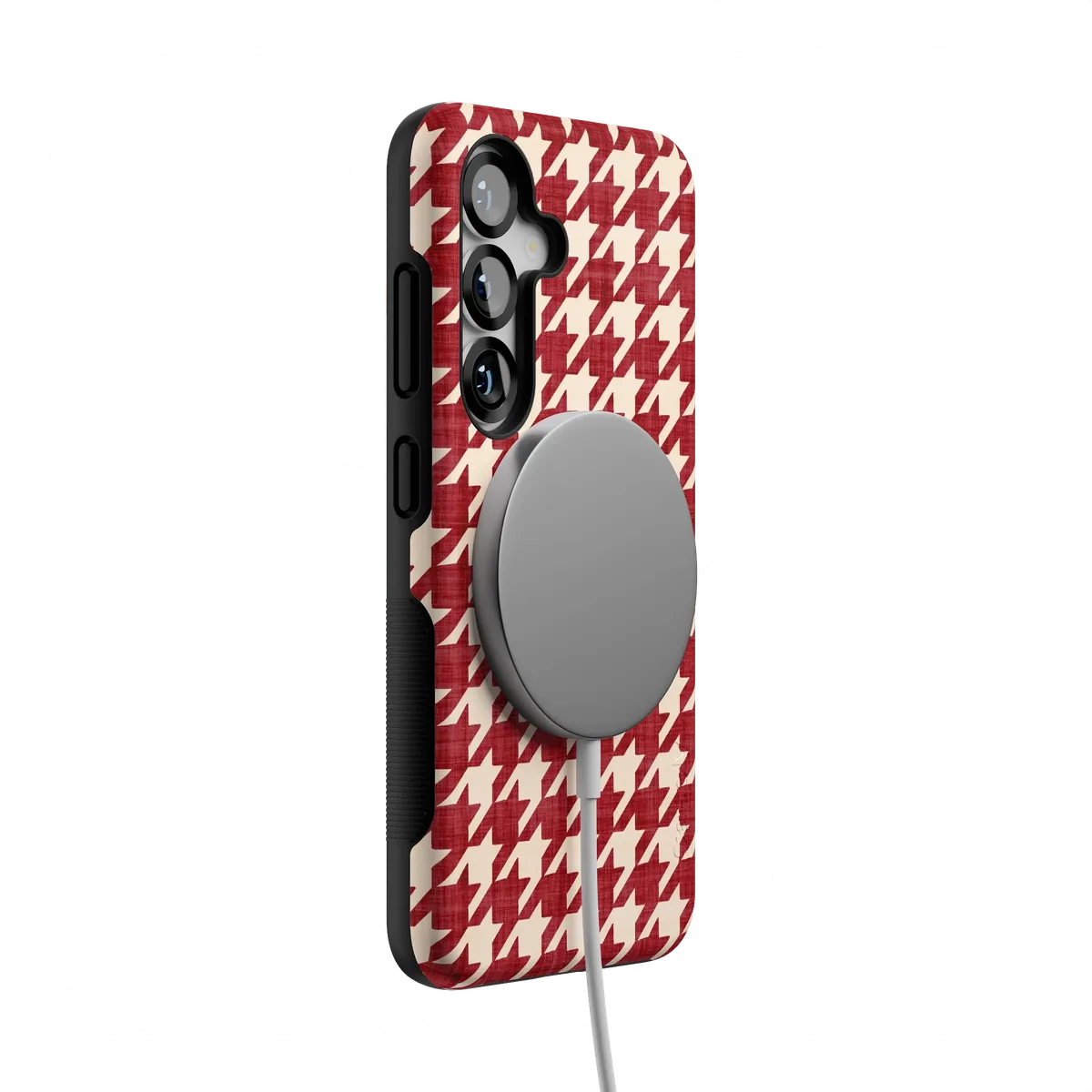 Scarlet Stitch | Red Houndstooth Case
