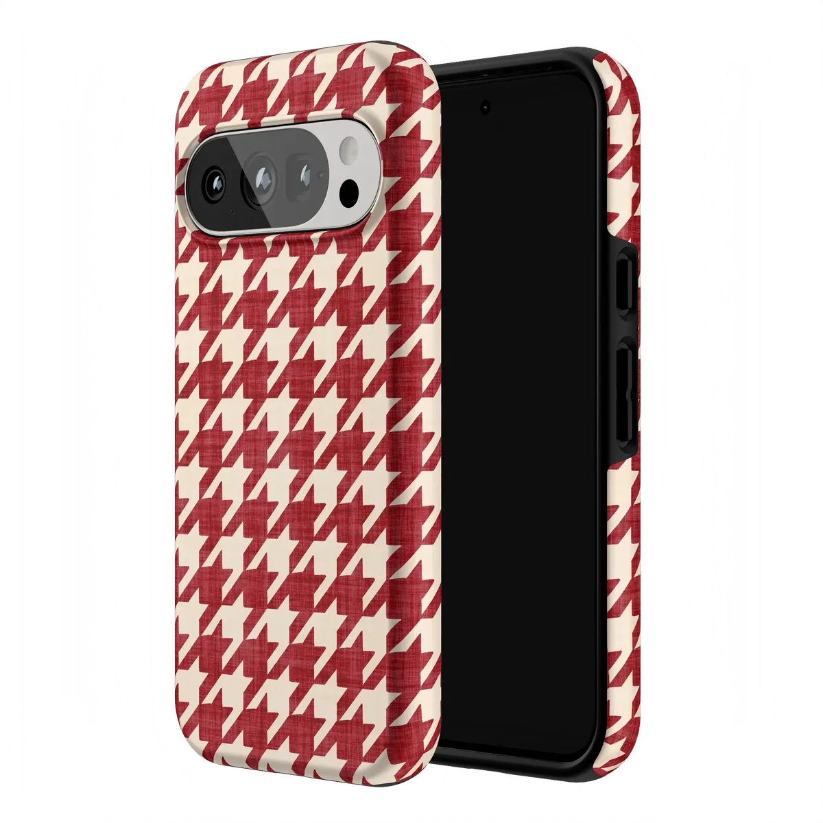 Scarlet Stitch | Red Houndstooth Case