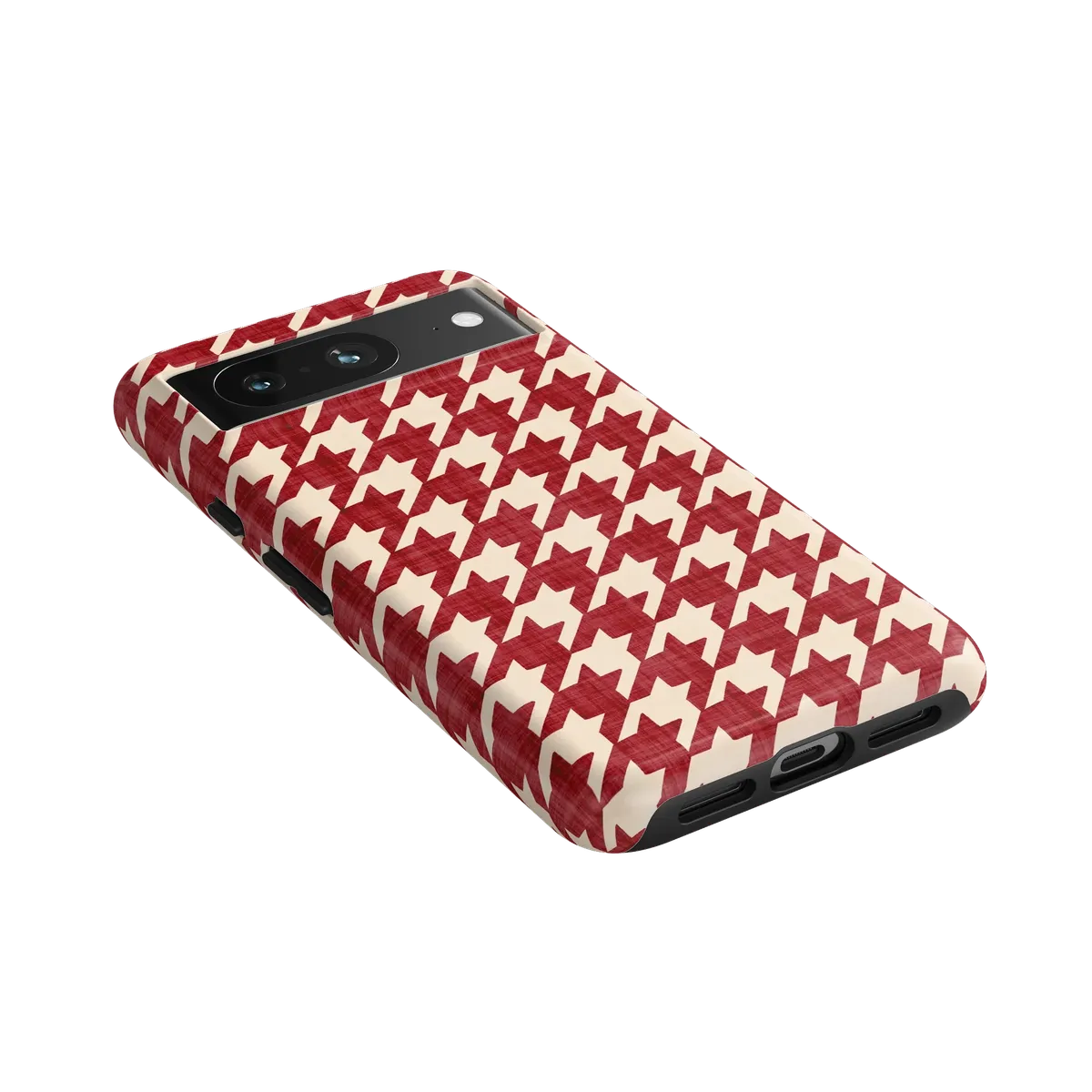 Scarlet Stitch | Red Houndstooth Case