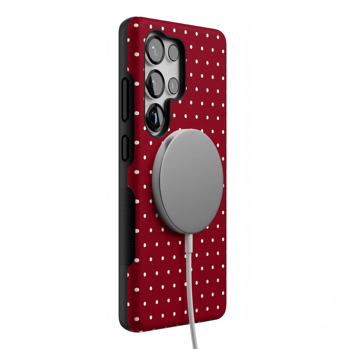 On the Dot | Maroon Polka Dot Case