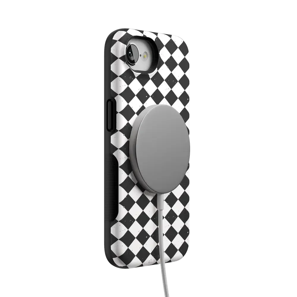 Salem's Hex | Black & White Checkered Case